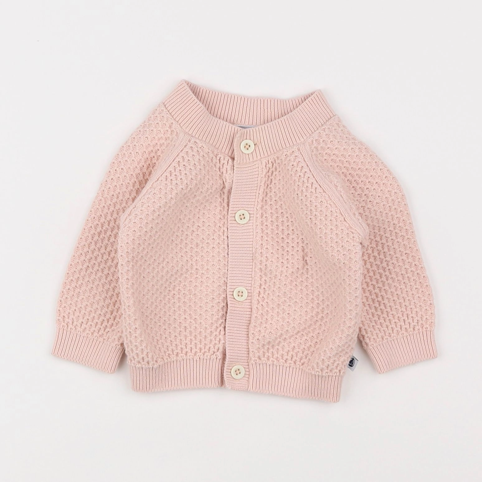 Petit Bateau - gilet rose - 3 mois