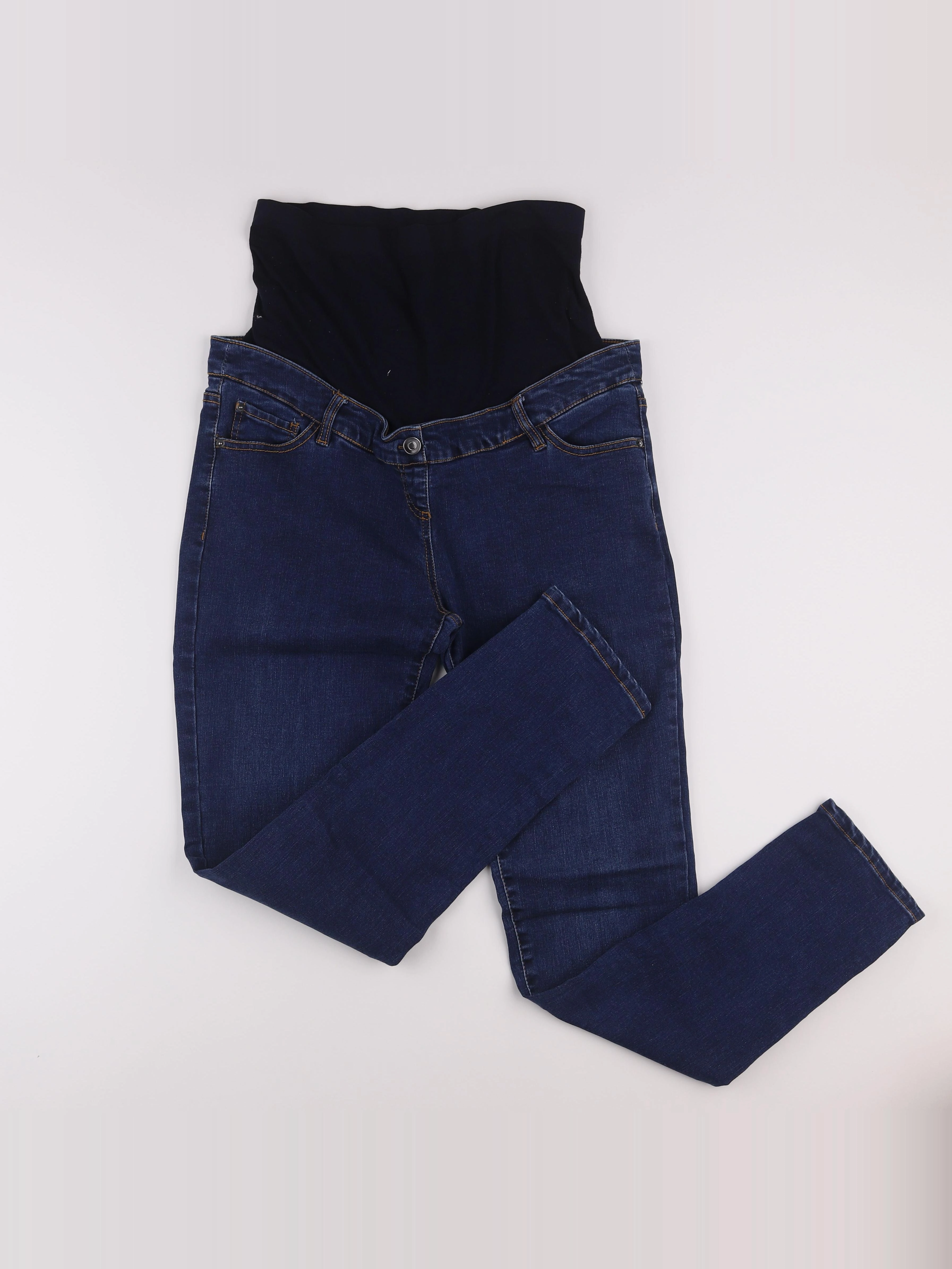 Envie de fraise - jean grossesse bleu - 42