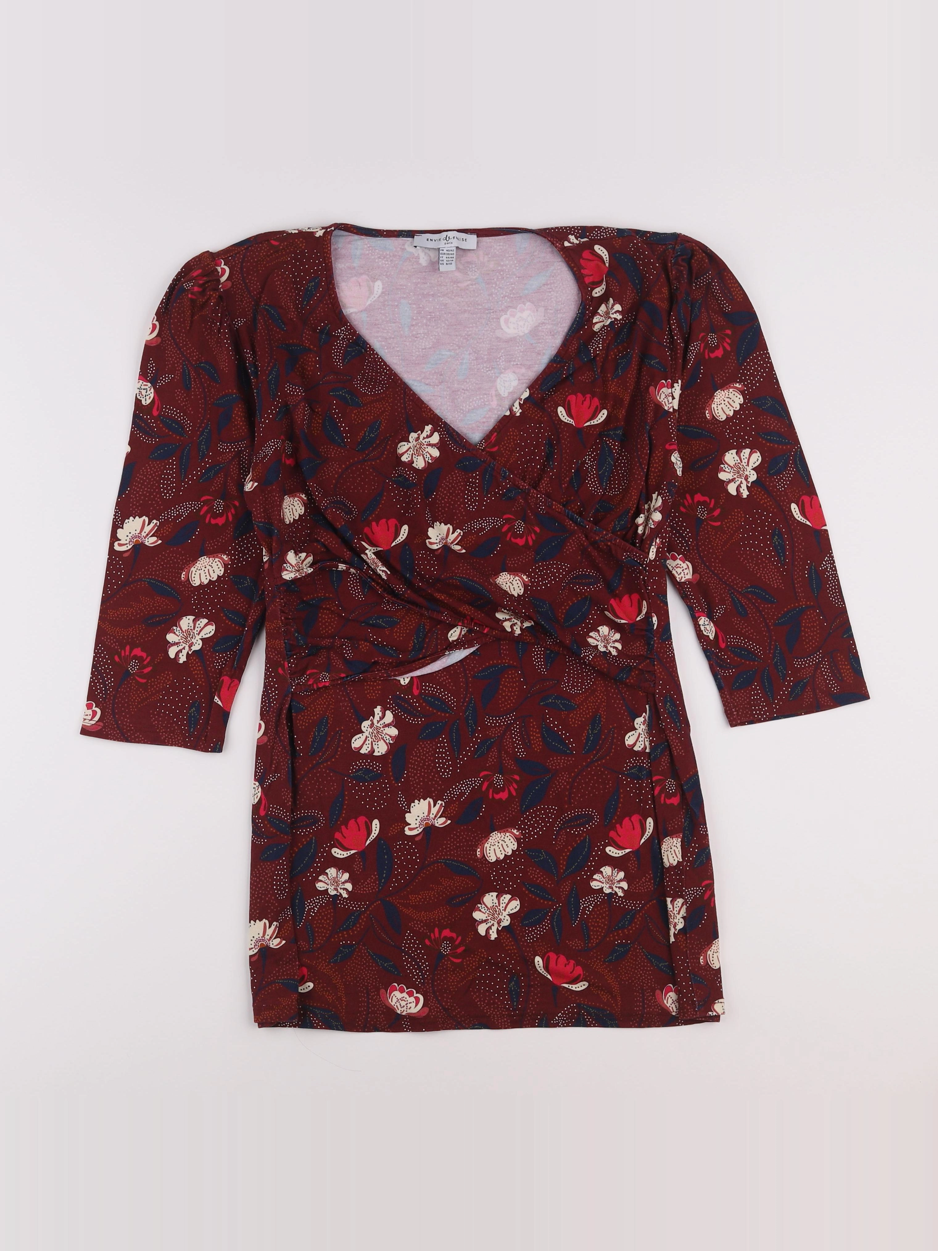 Envie de fraise - blouse grossesse rouge - 40 à 42