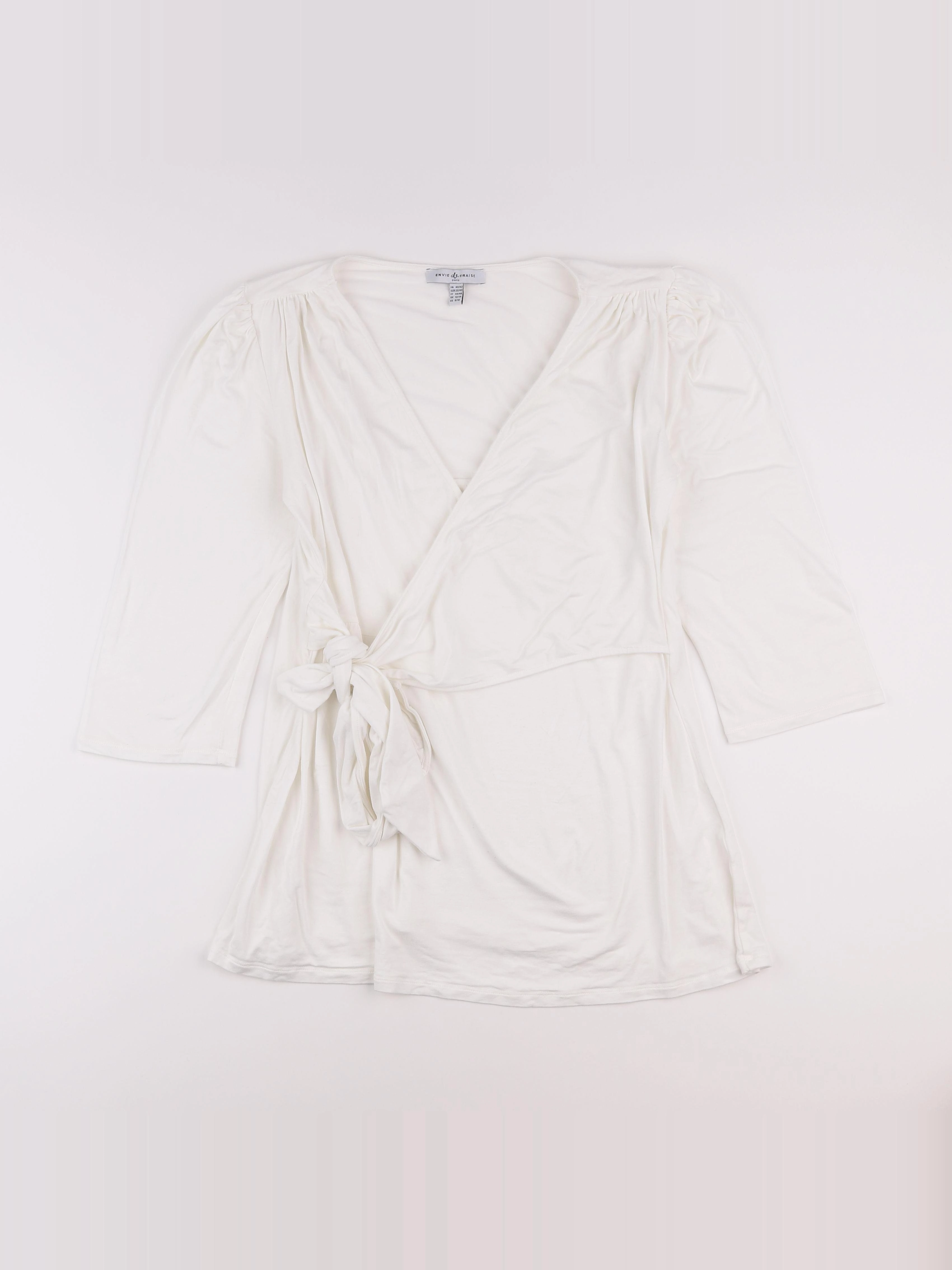 Envie de fraise - tee-shirt grossesse, allaitement blanc - 40 à 42
