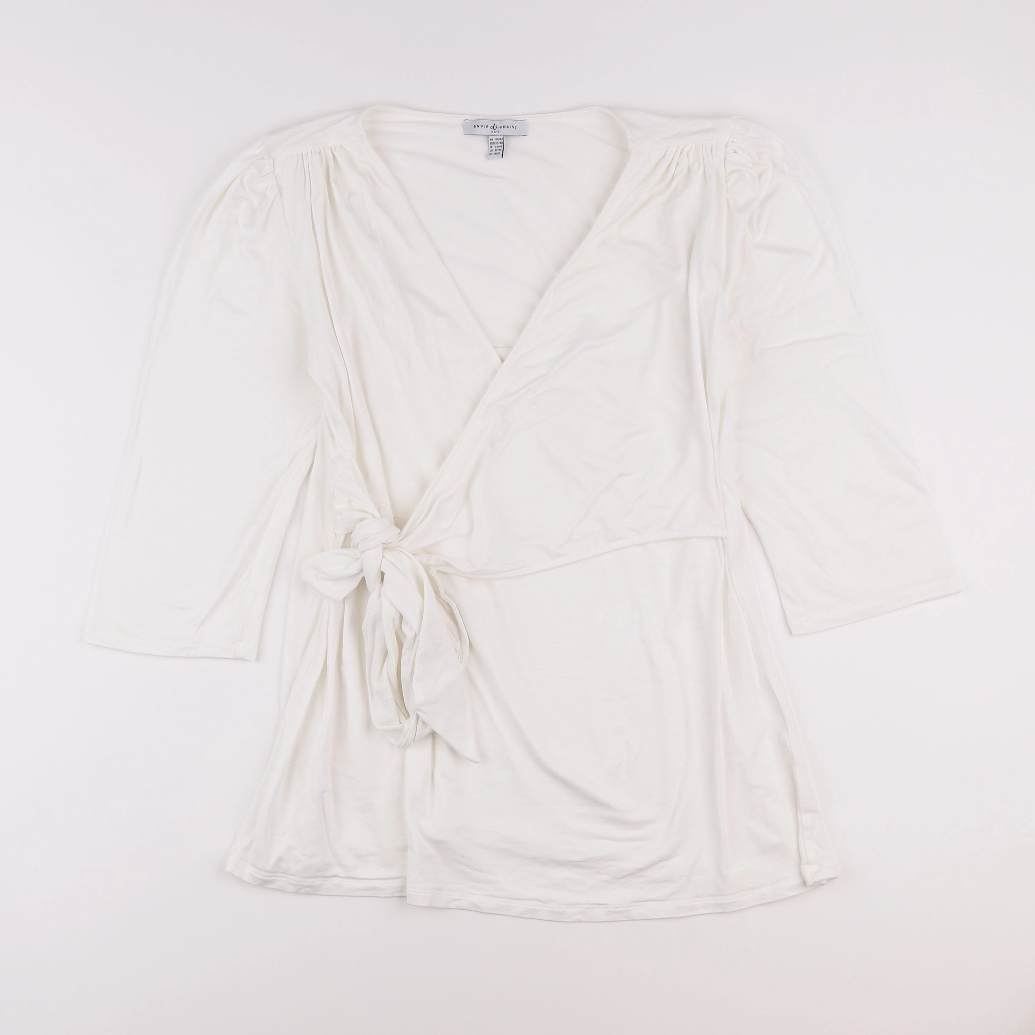 Envie de fraise - tee-shirt grossesse, allaitement blanc - 40 à 42