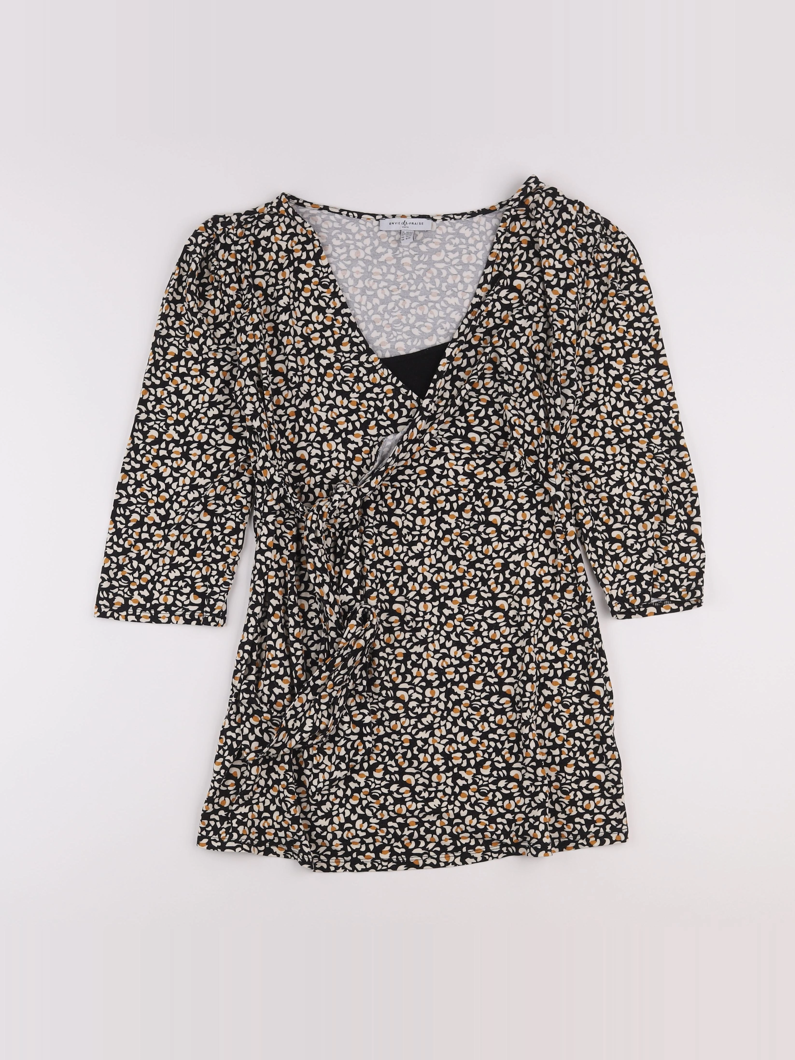Envie de fraise - blouse grossesse noir - 40 à 42