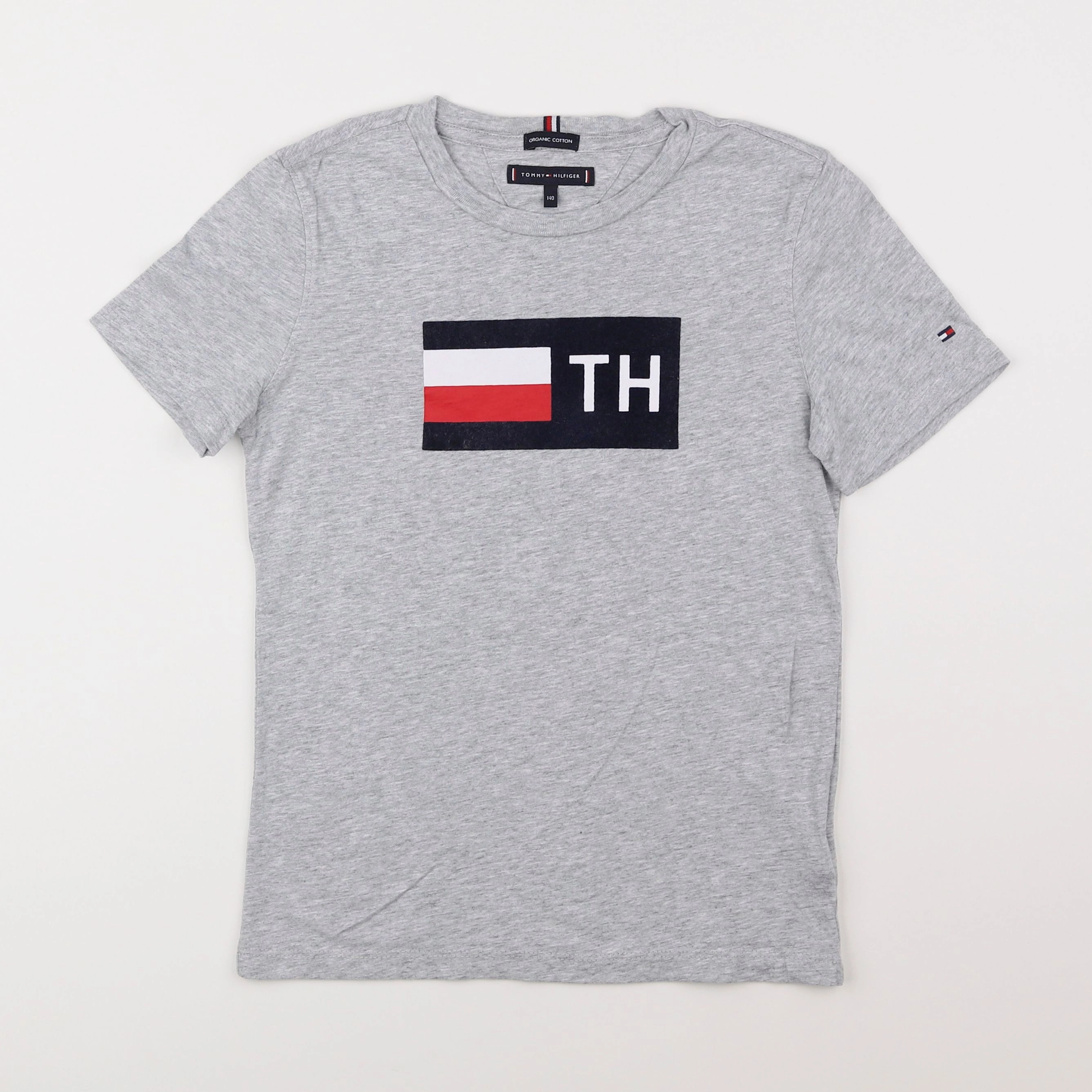 Tommy Hilfiger - tee-shirt gris - 10 ans