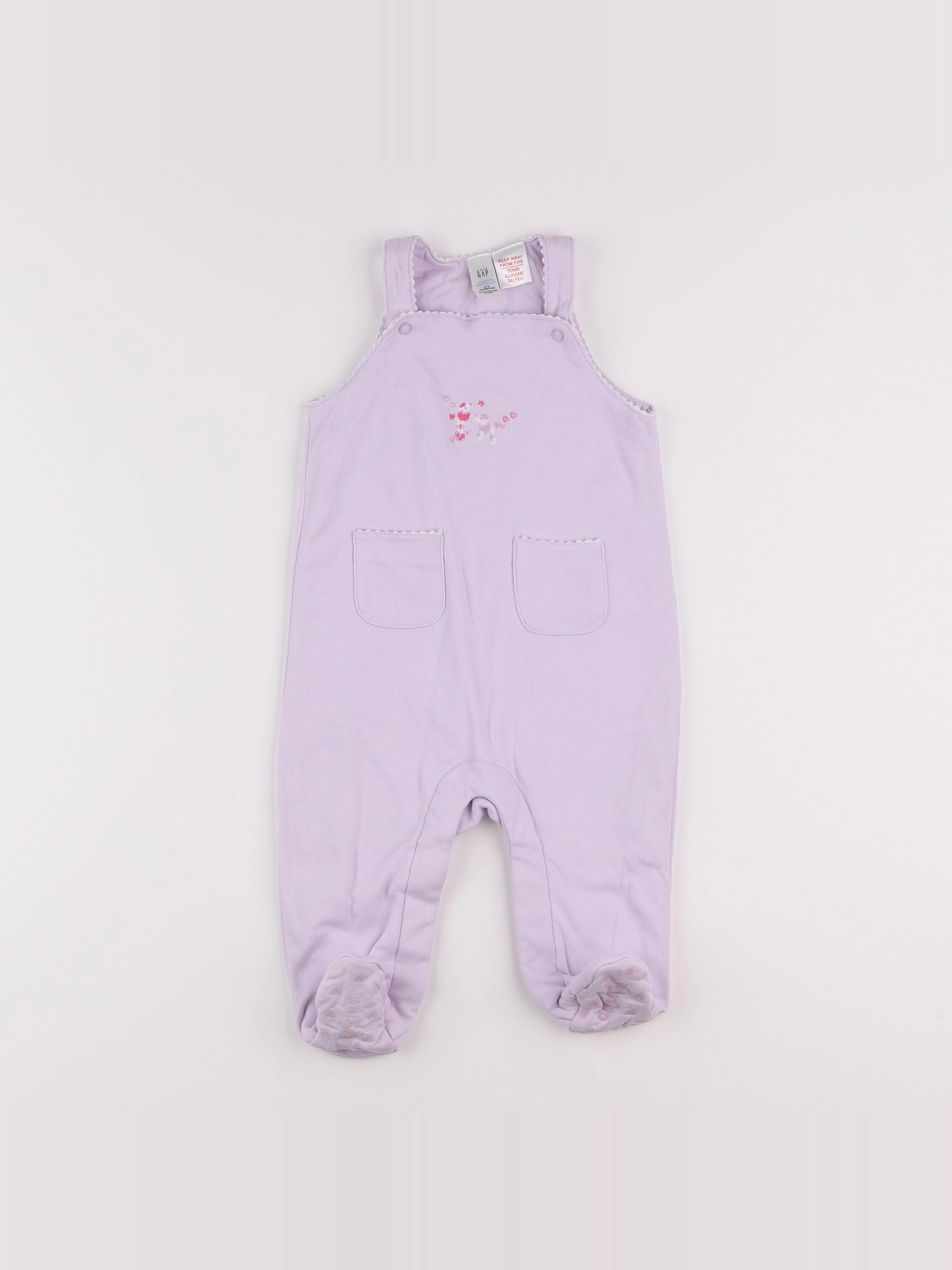 GAP - salopette violet - 6/12 mois