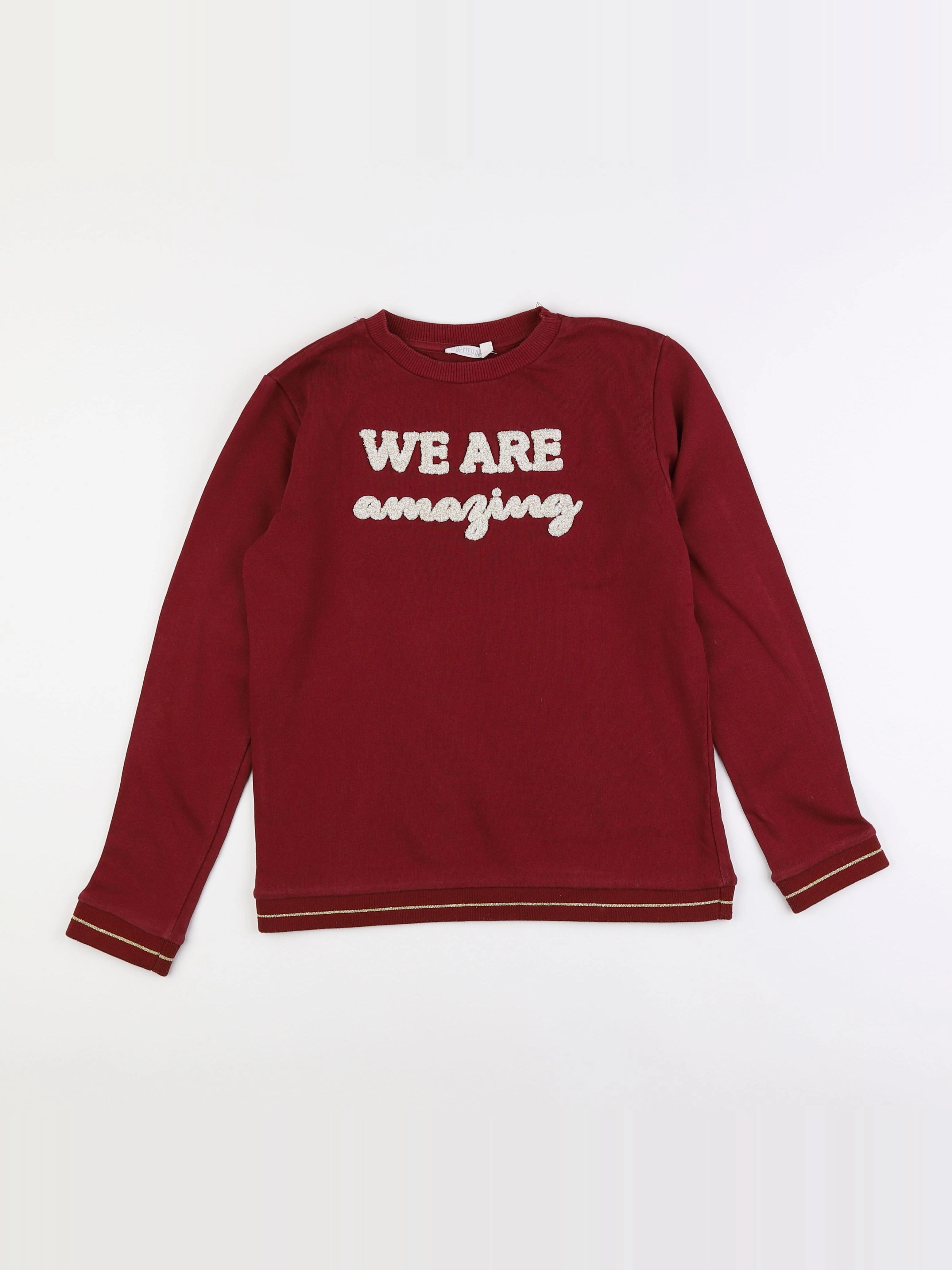 Storytelling - sweat rouge - 12 ans