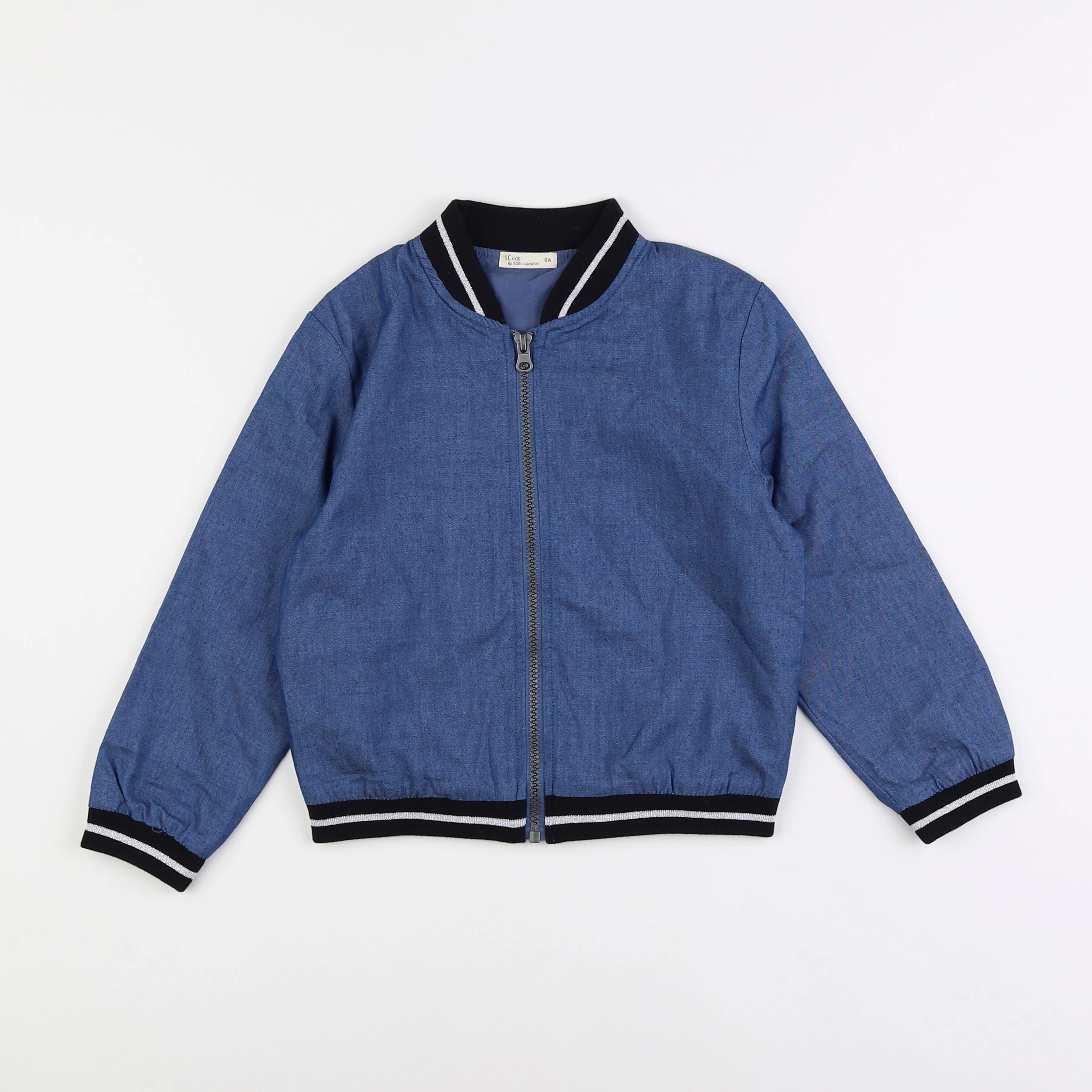 Little Cigogne - veste bleu - 6 ans