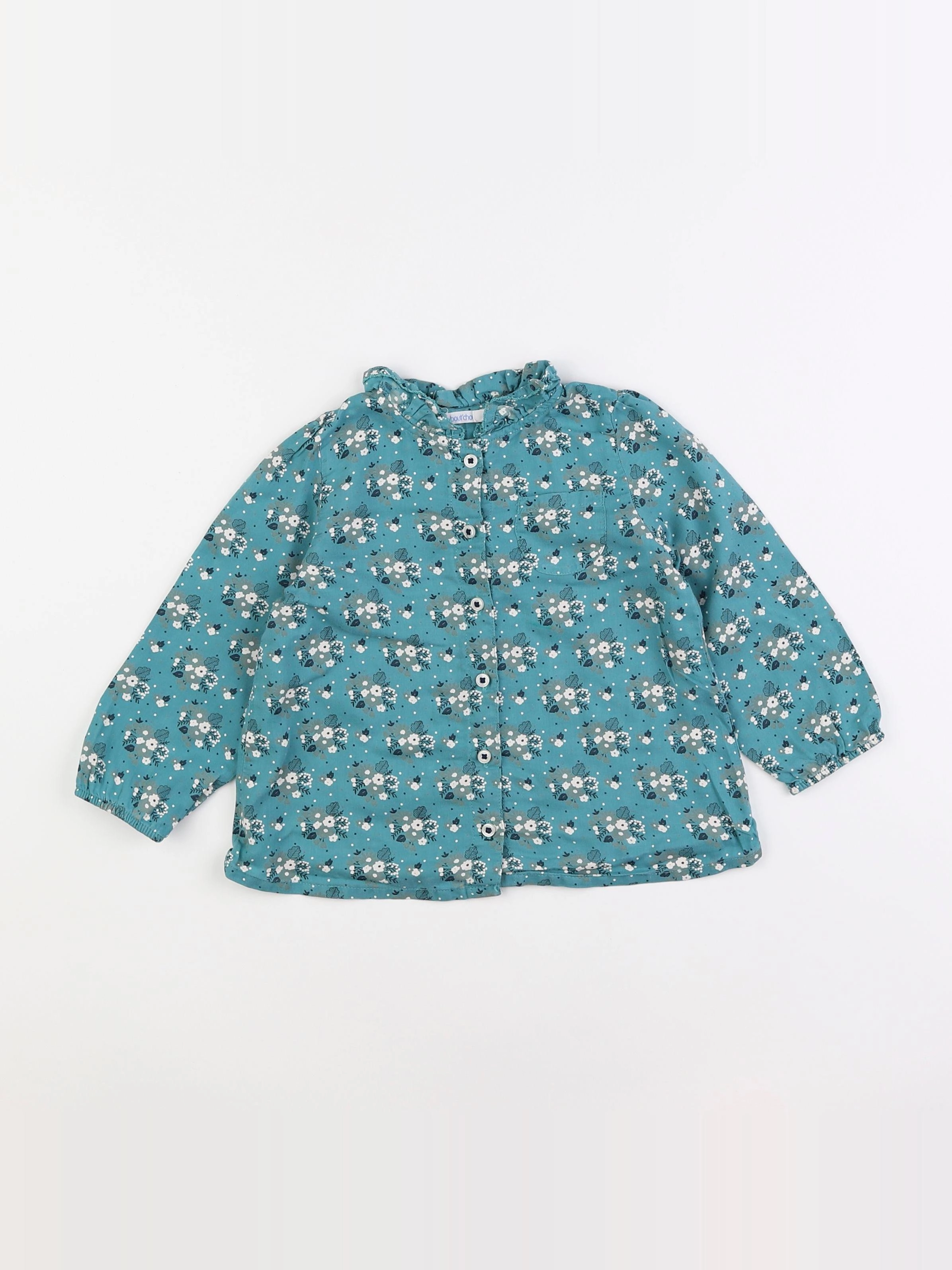 Boutchou - blouse bleu - 2 ans