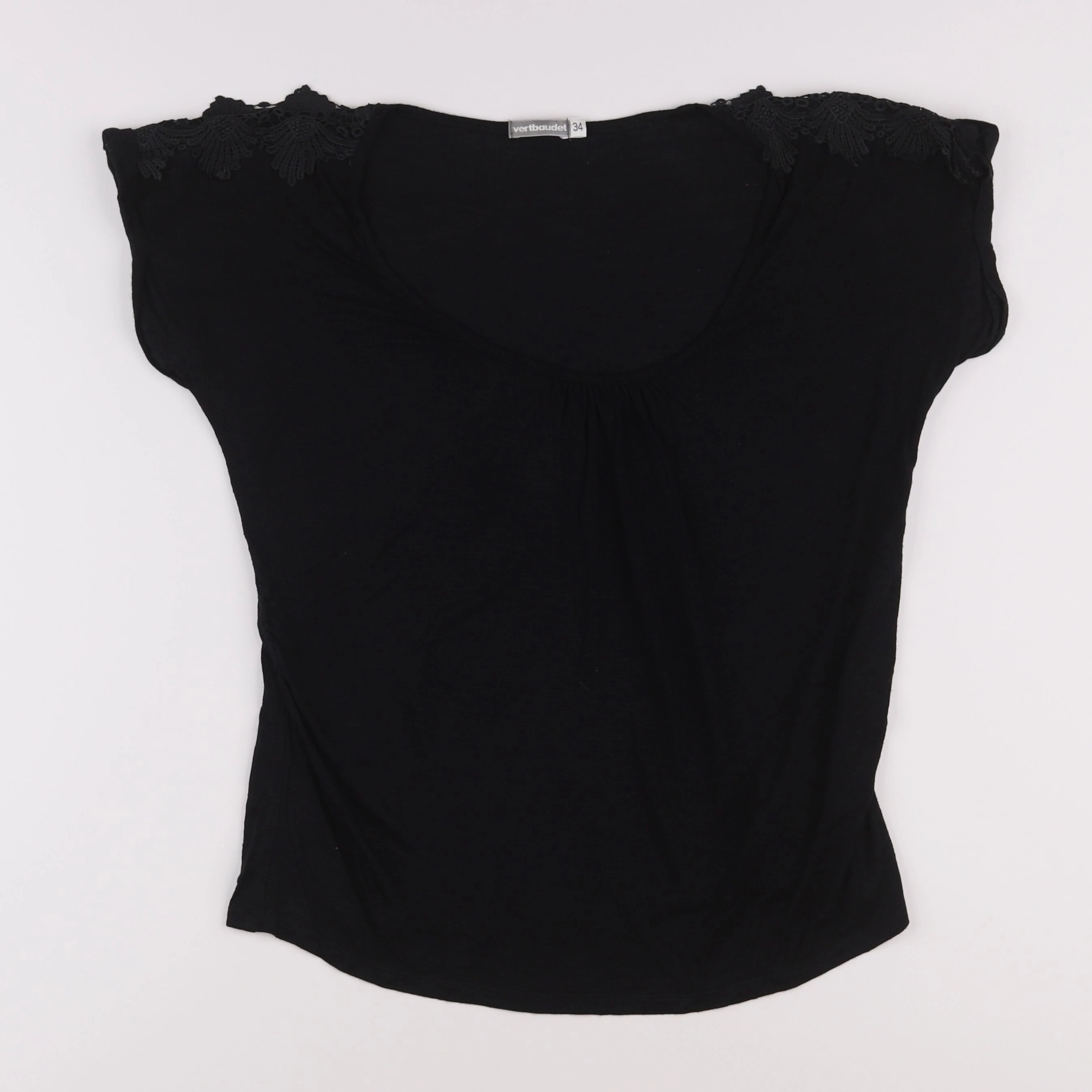 Vertbaudet - tee-shirt grossesse noir - 34