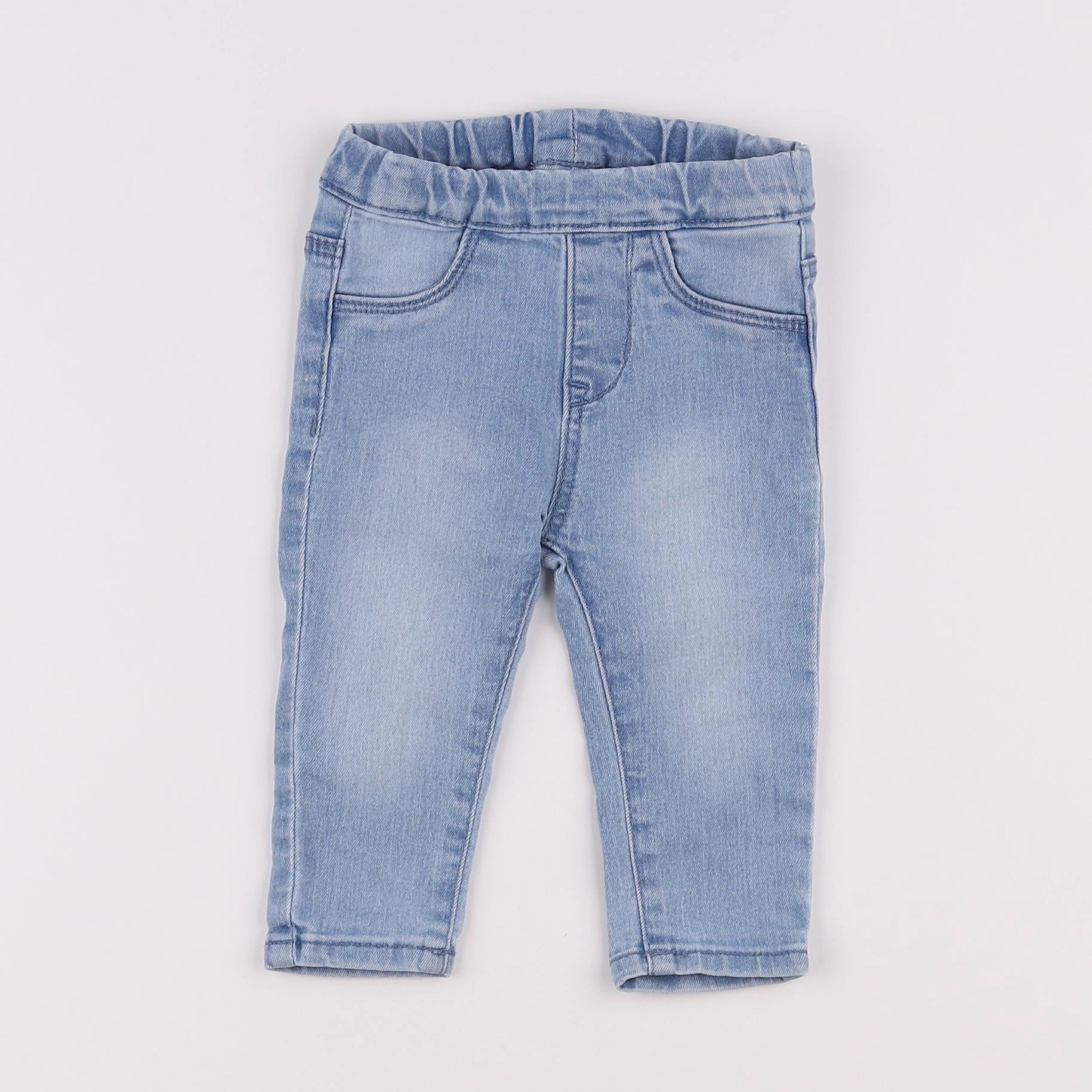 H&M - jegging bleu - 6 mois