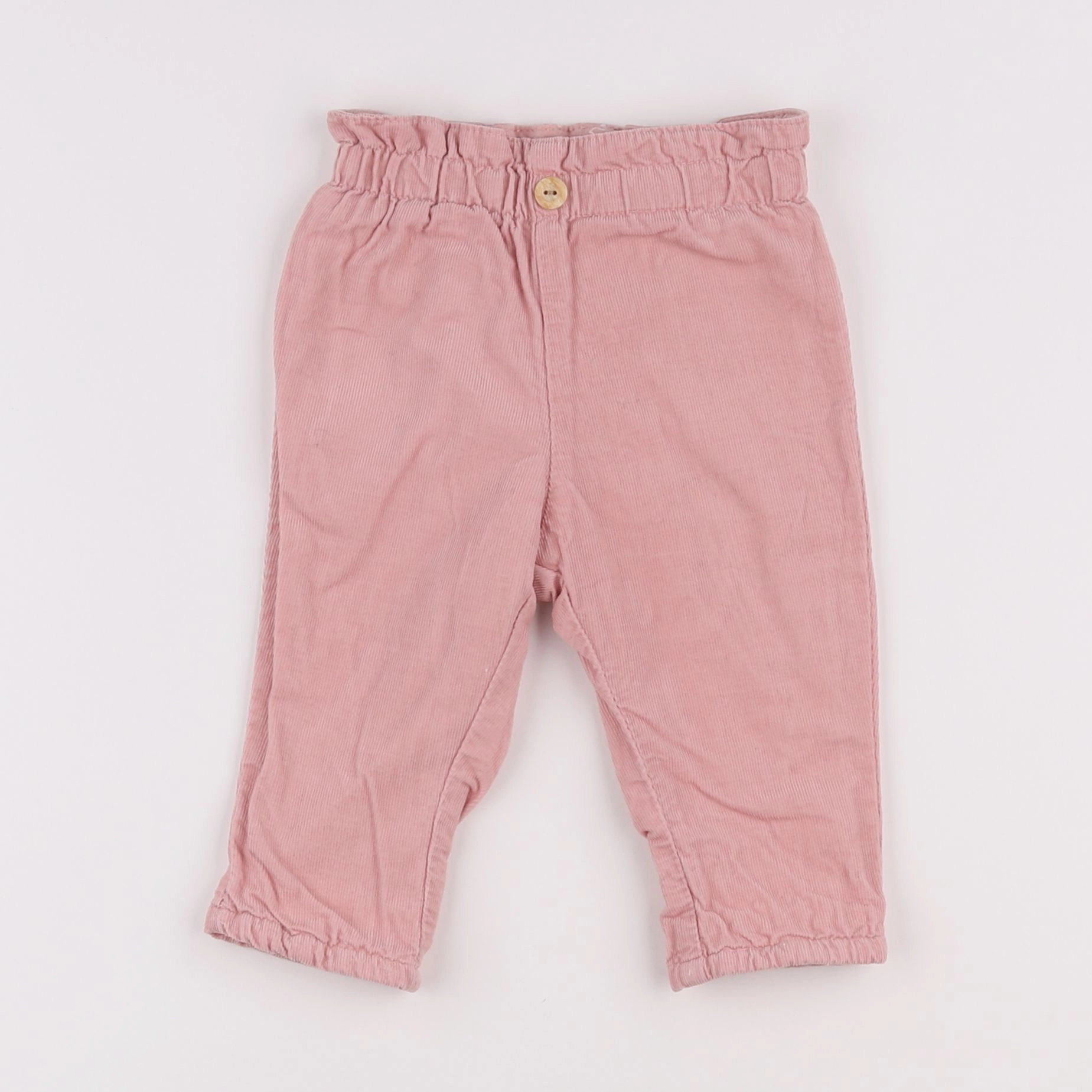H&M - pantalon doublé rose - 6 mois