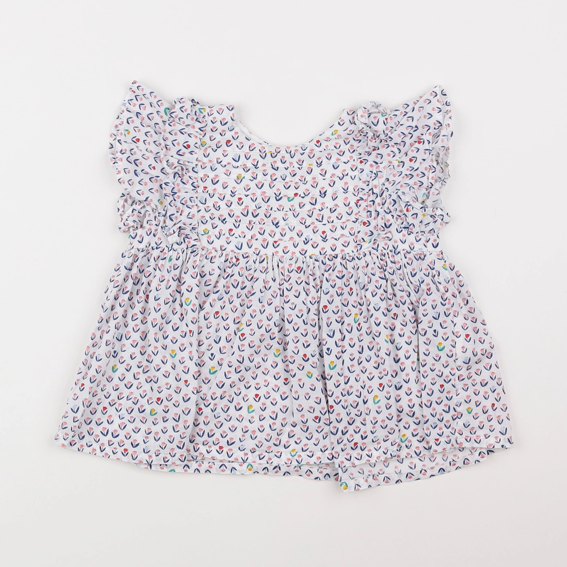 Boutchou - blouse blanc - 2 ans