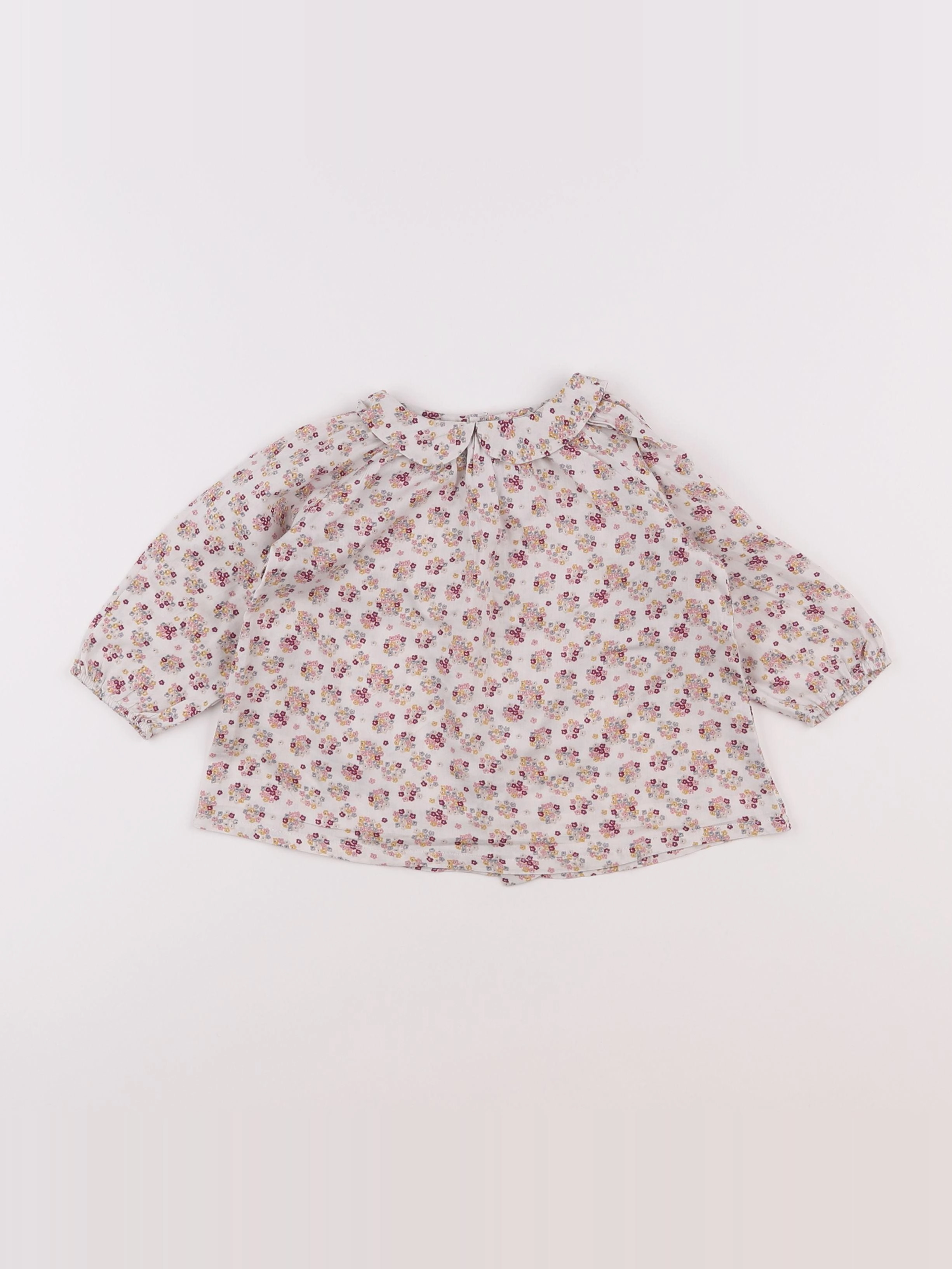 Boutchou - blouse multicolore - 12 mois