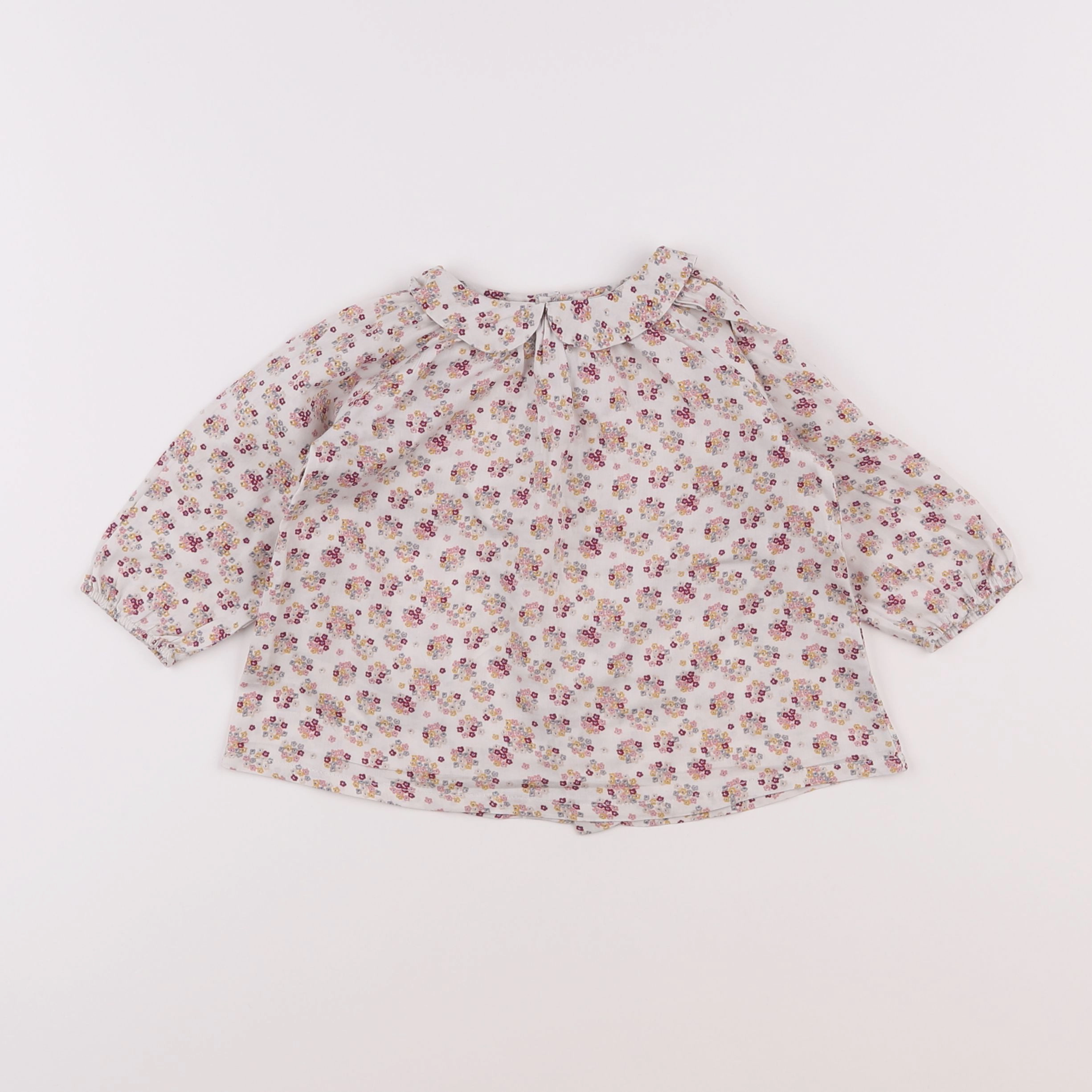 Boutchou - blouse multicolore - 12 mois