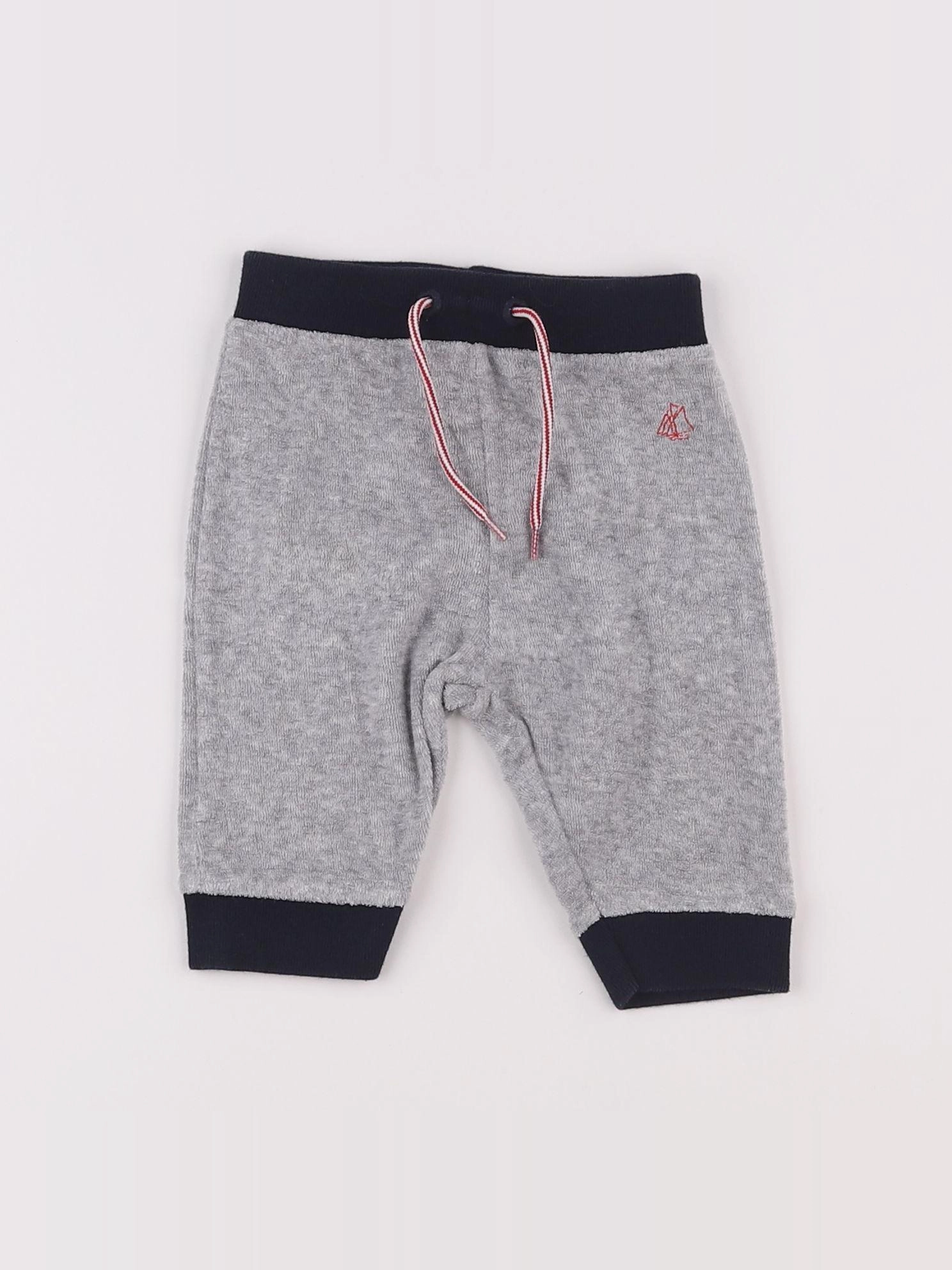 Petit Bateau - jogging gris - 3 mois