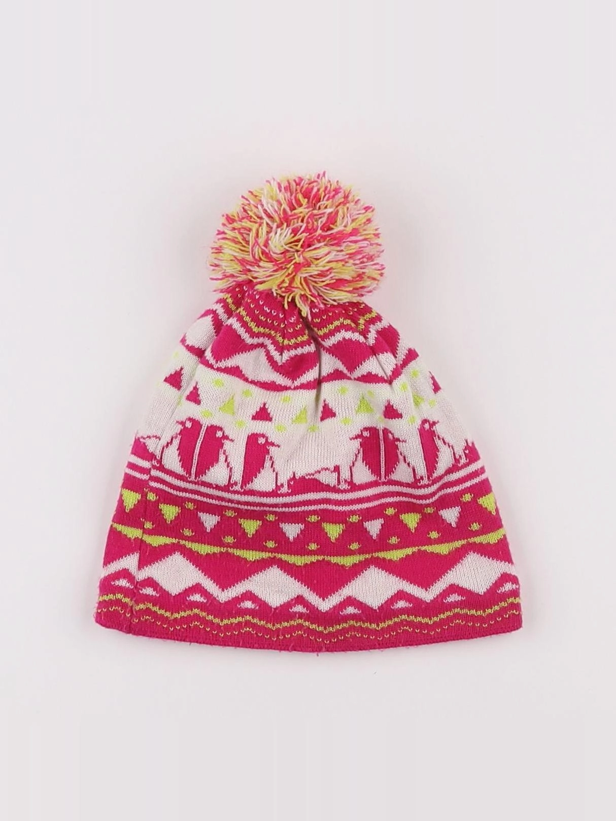 Decathlon ski - bonnet rose - 2/4 ans