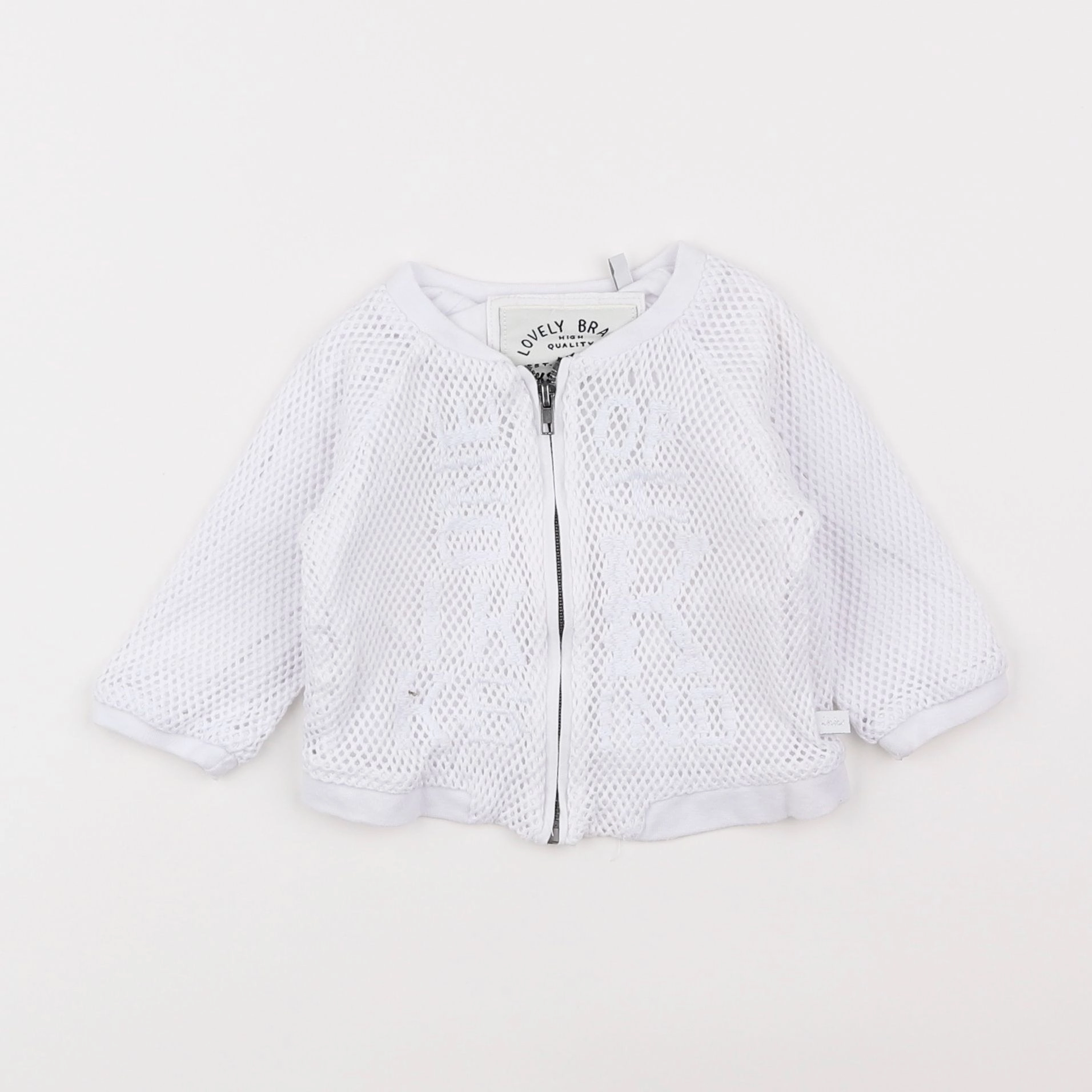 IKKS - veste doublé blanc - 6 mois