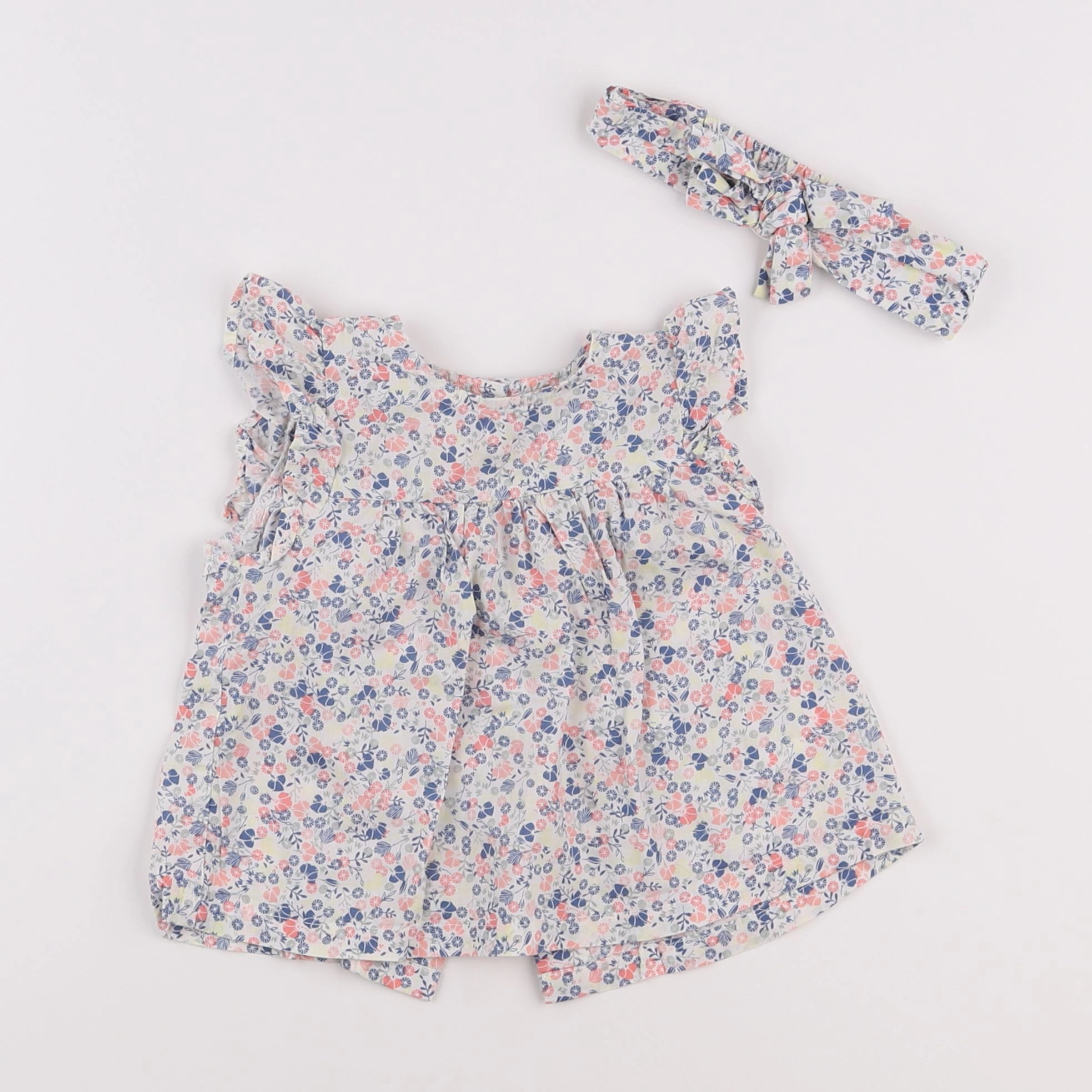 Vertbaudet - blouse blanc - 9 mois