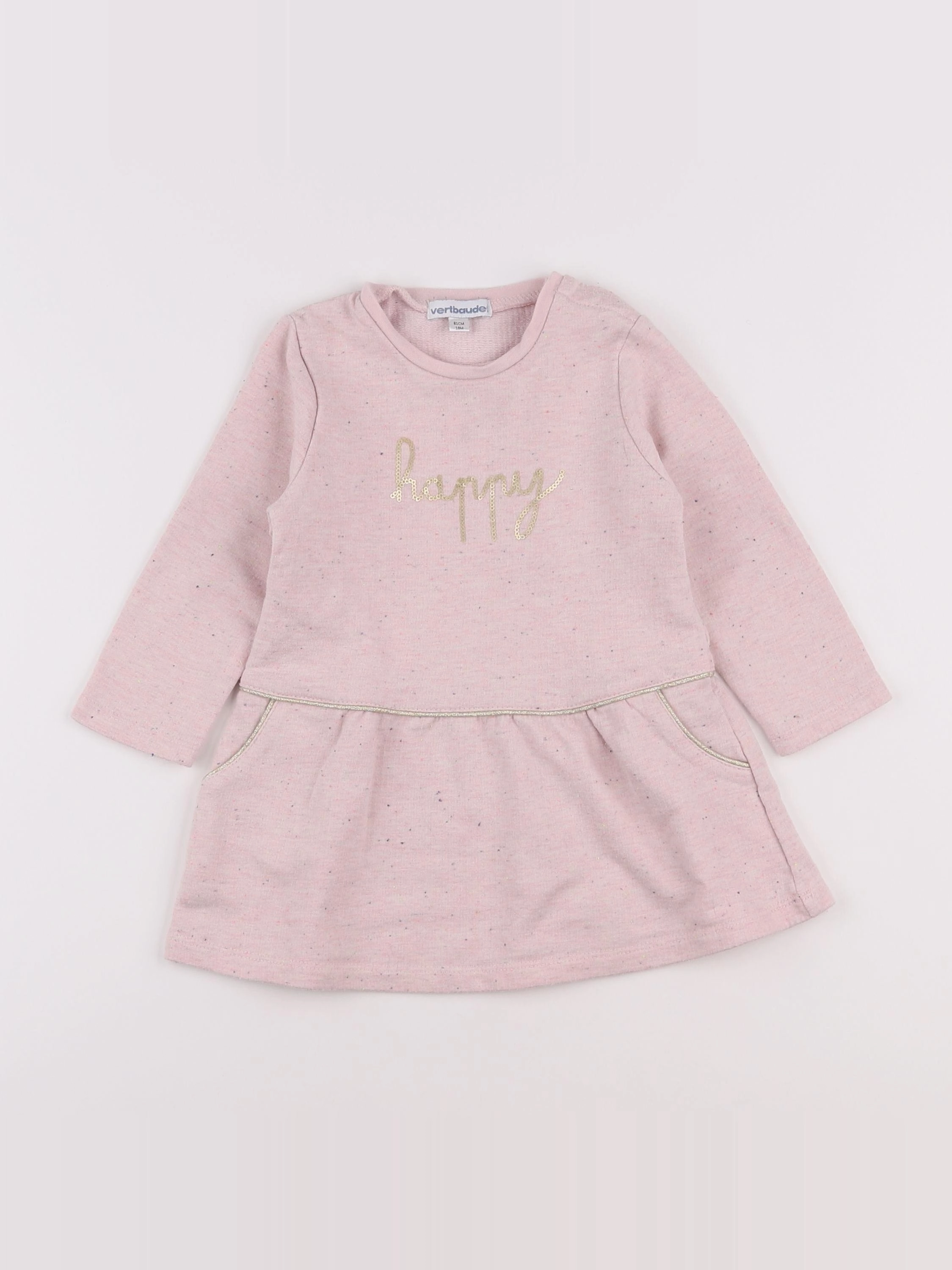 Vertbaudet - robe rose - 18 mois