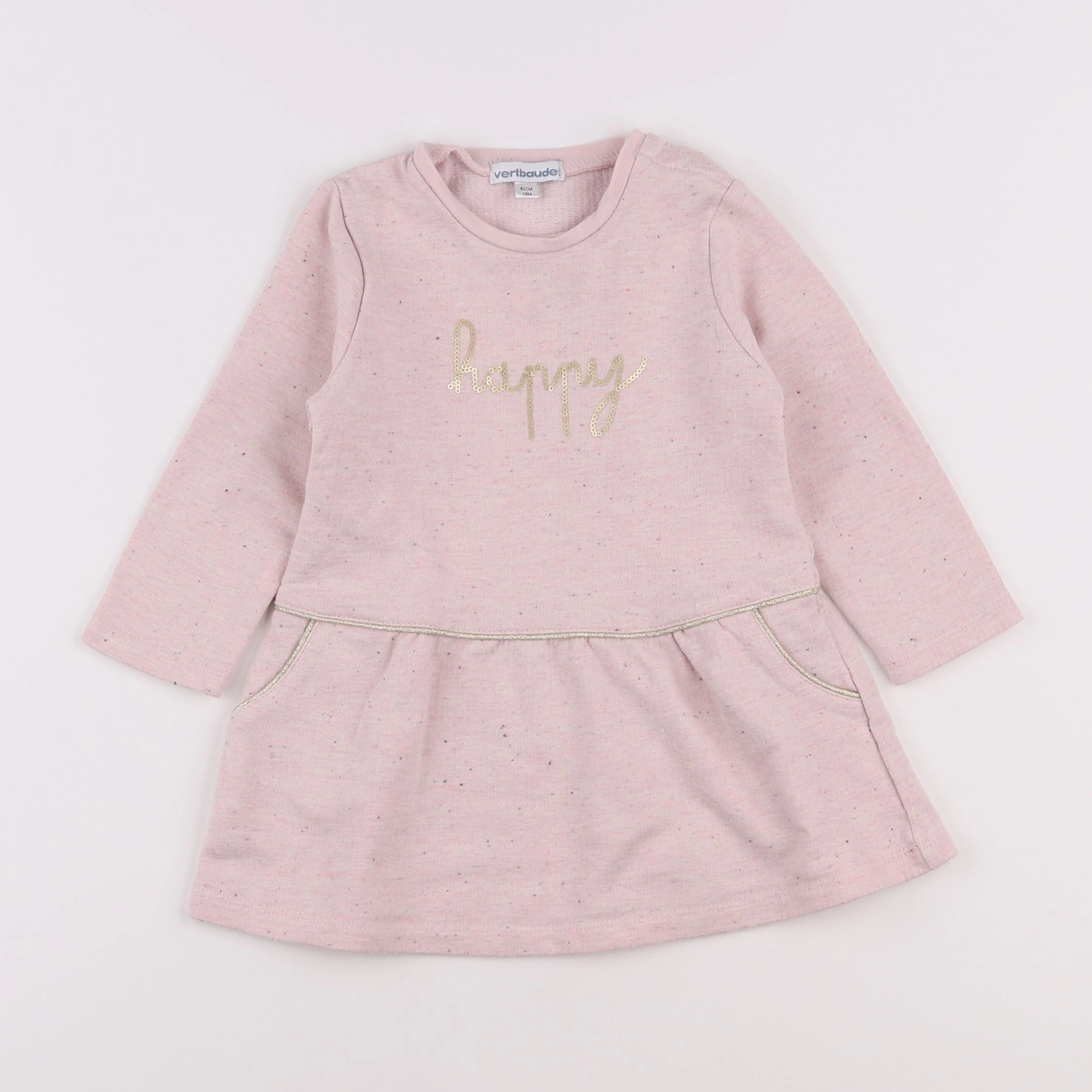 Vertbaudet - robe rose - 18 mois