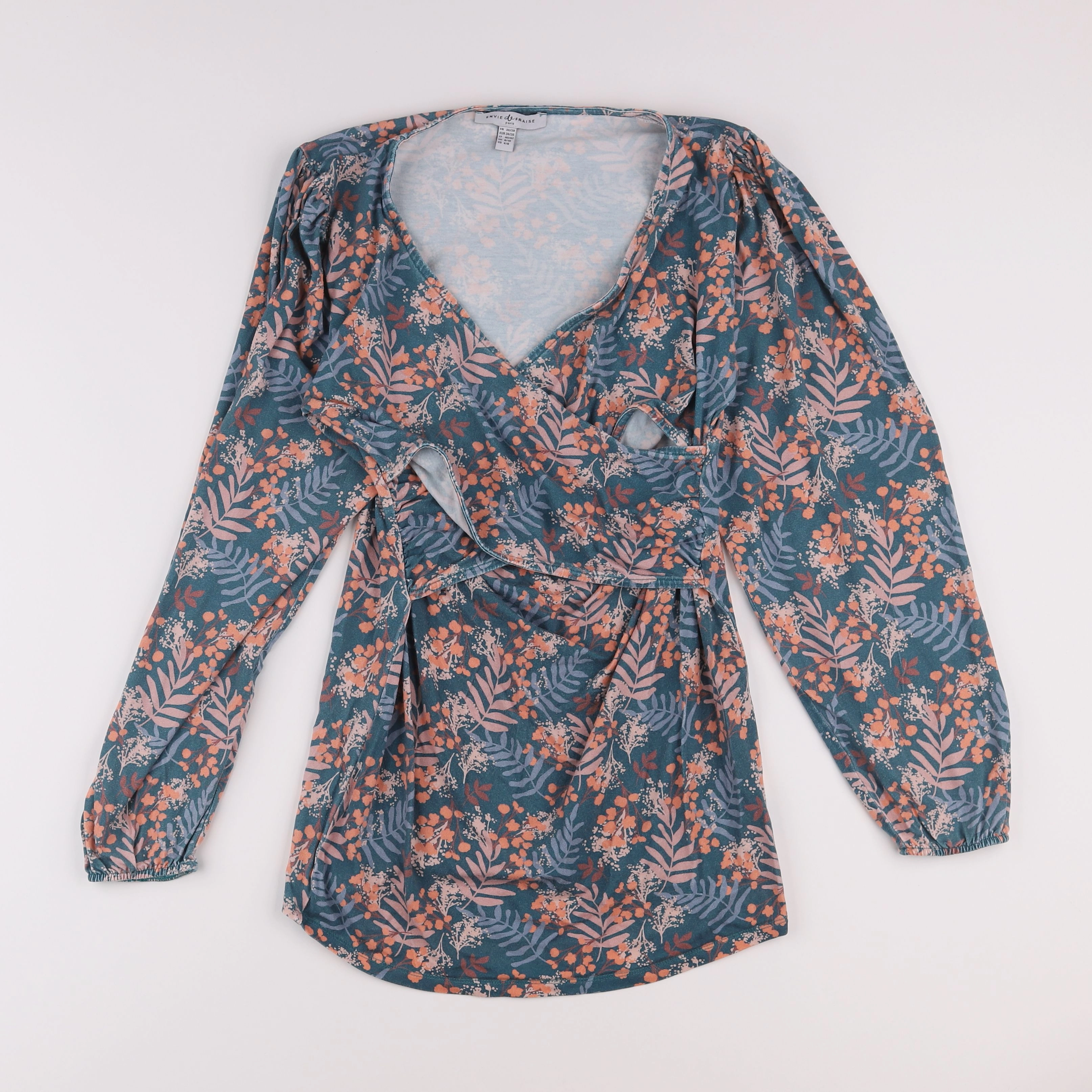 Envie de fraise - blouse grossesse bleu - 36 à 38