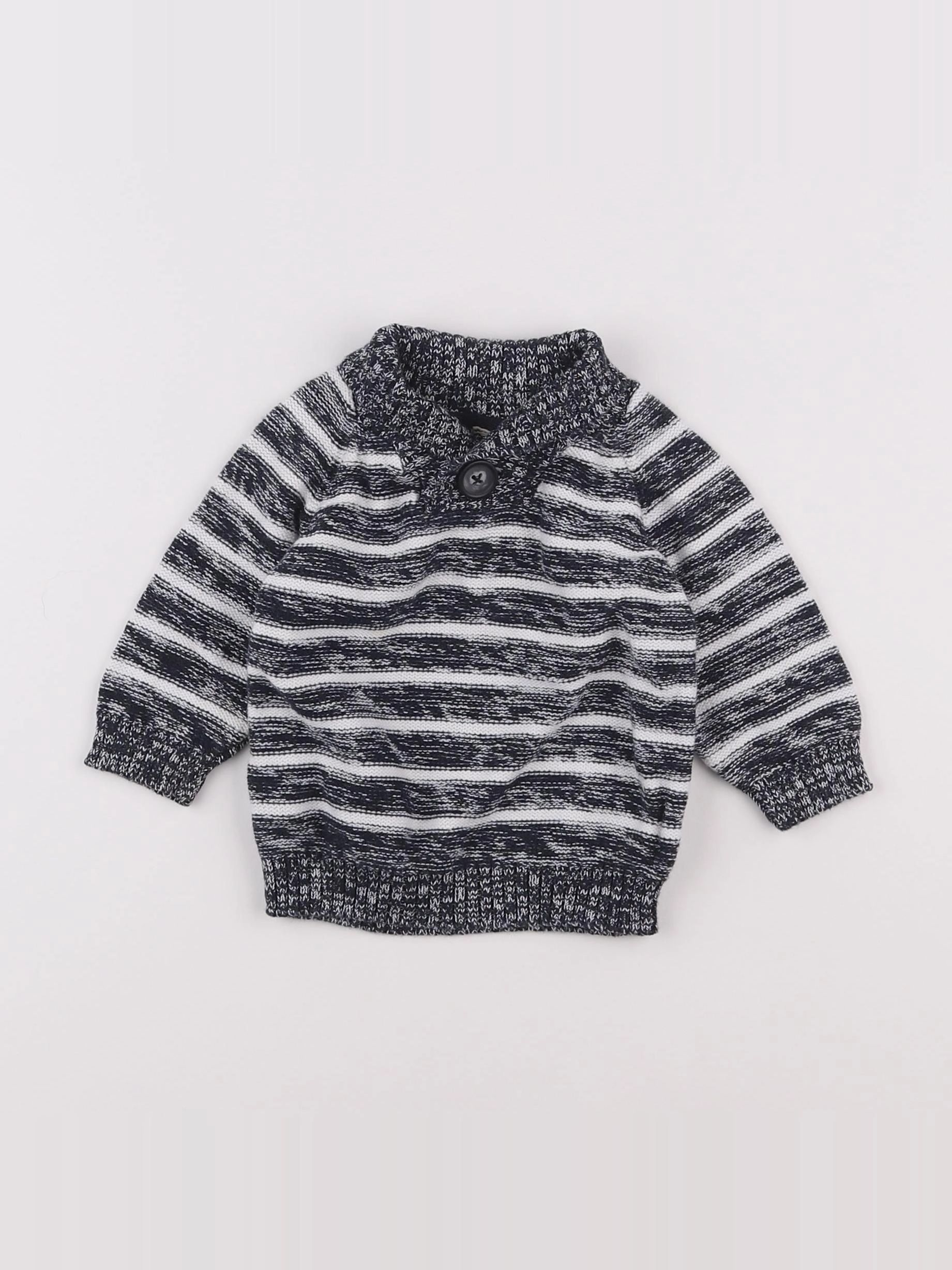 Tape à l'oeil - pull noir - 6 mois