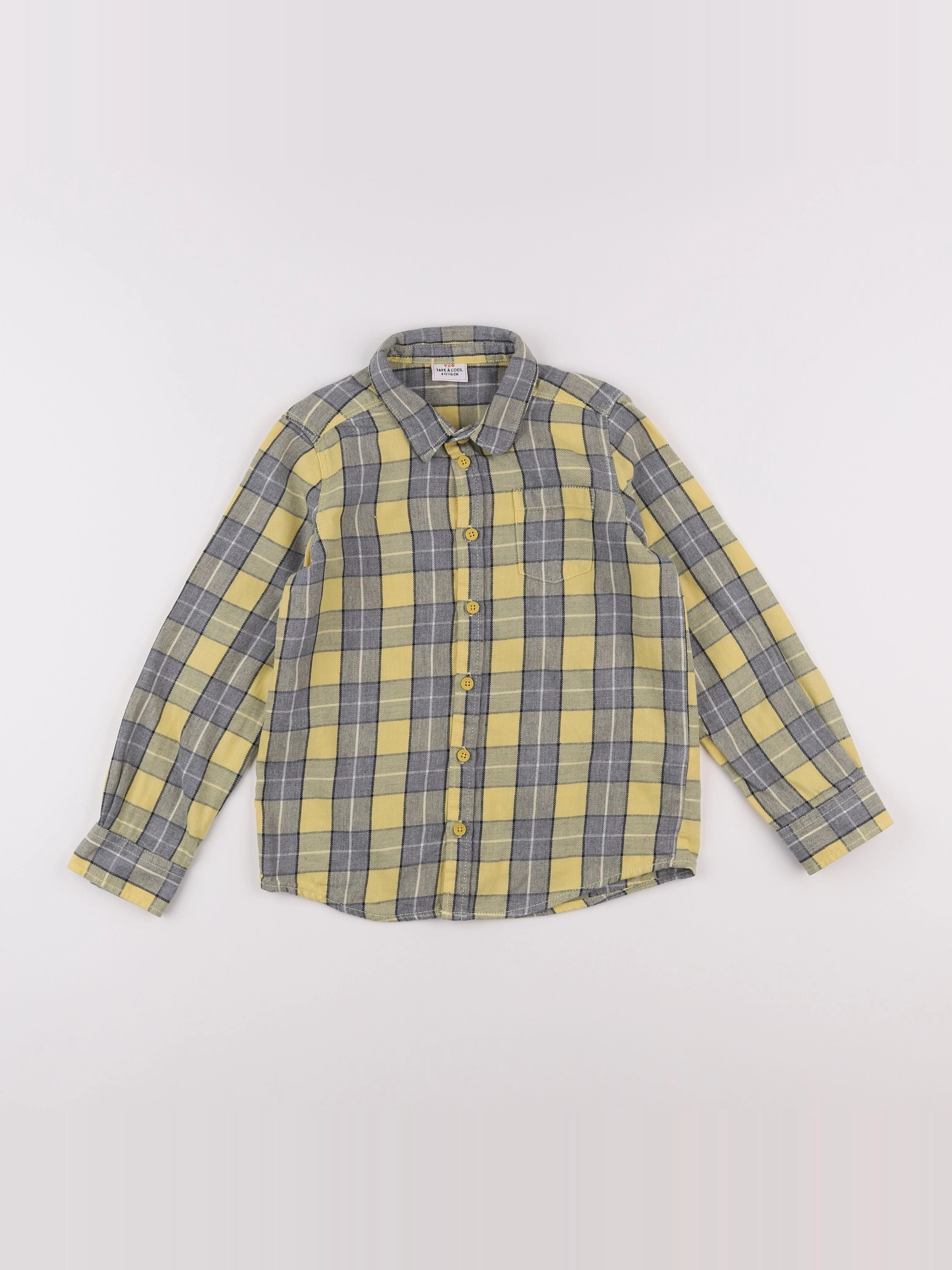 Tape à l'oeil - chemise jaune - 6 ans