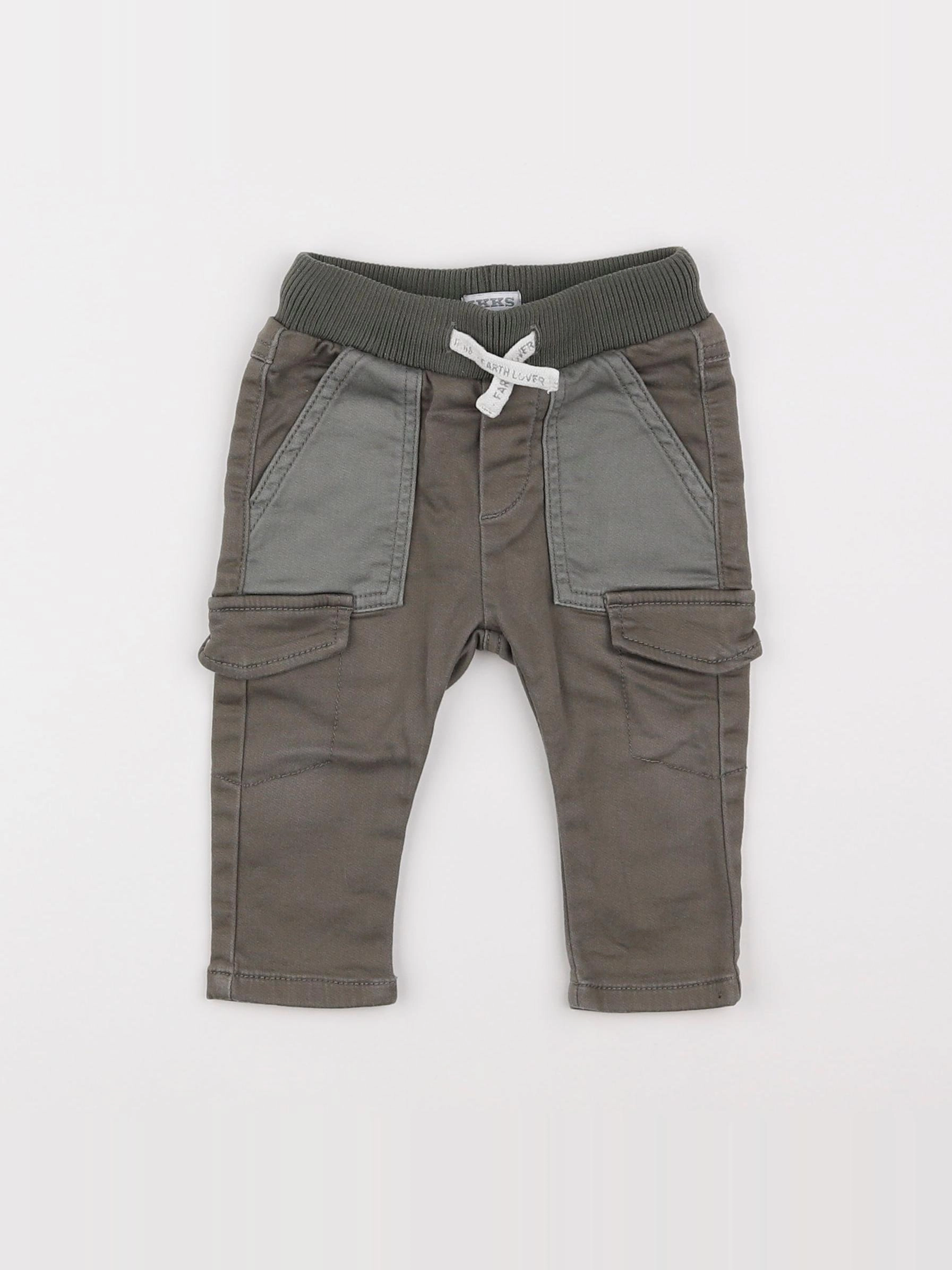 IKKS - pantalon vert - 12 mois