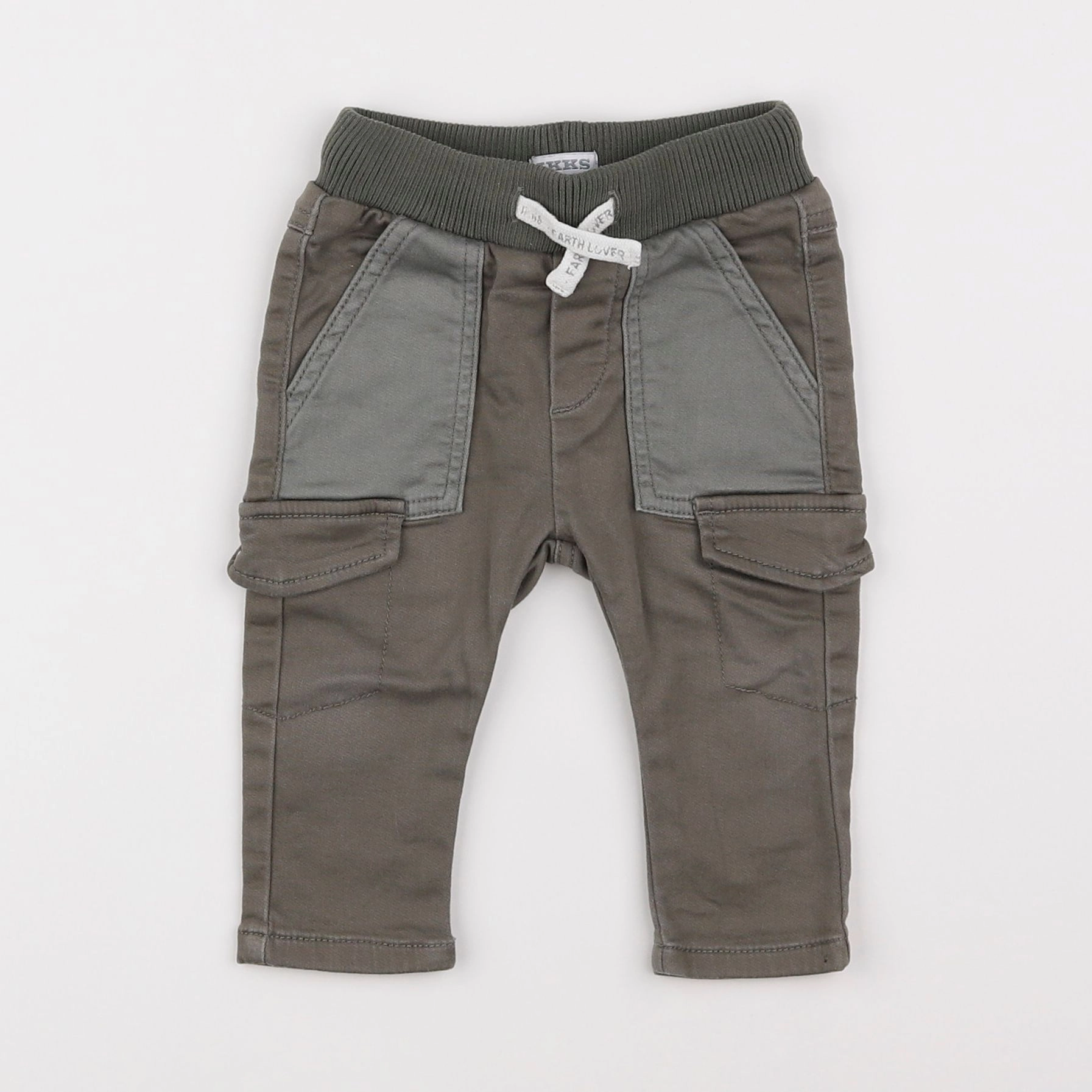 IKKS - pantalon vert - 12 mois