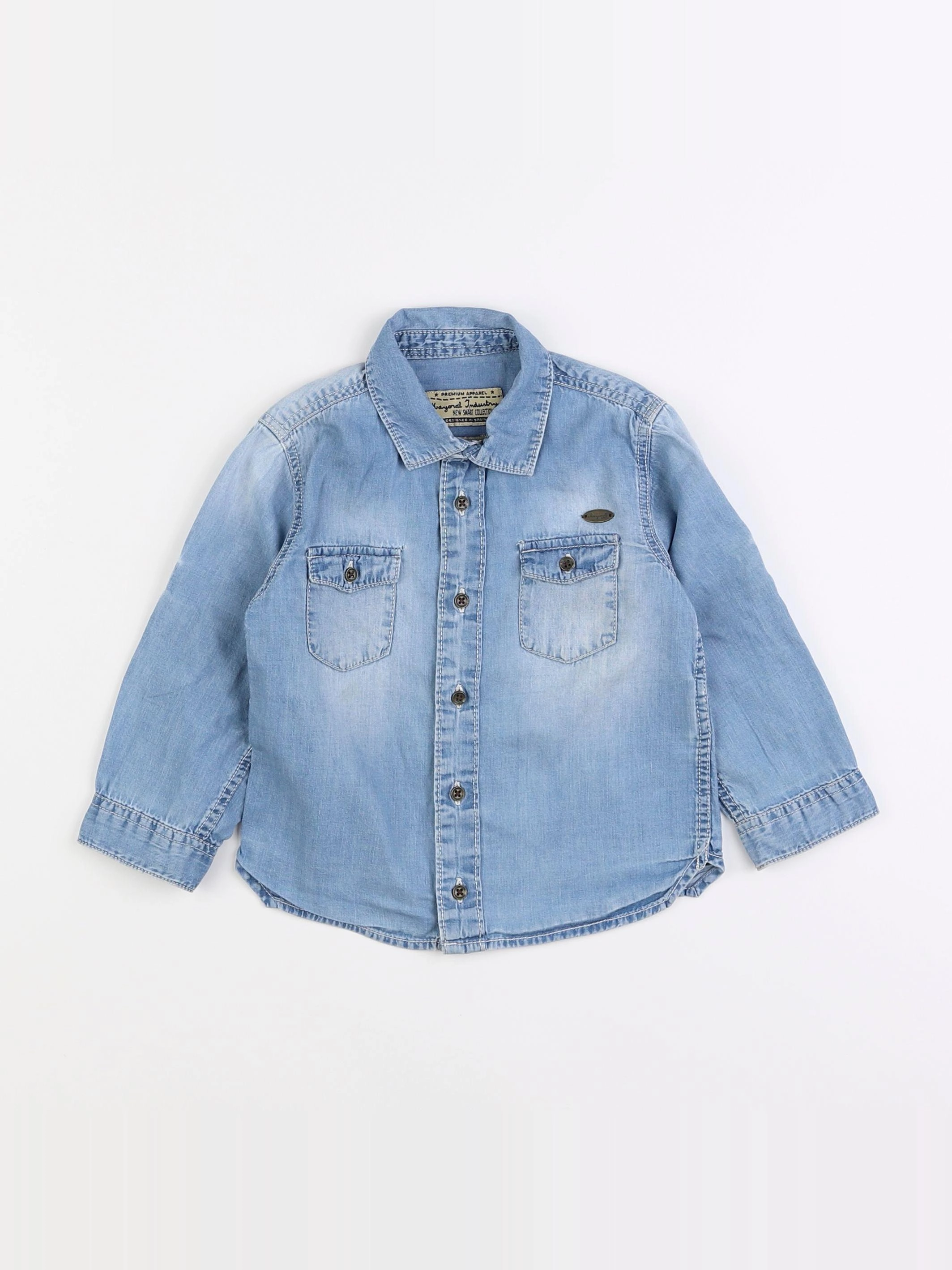 Mayoral - chemise bleu - 18 mois