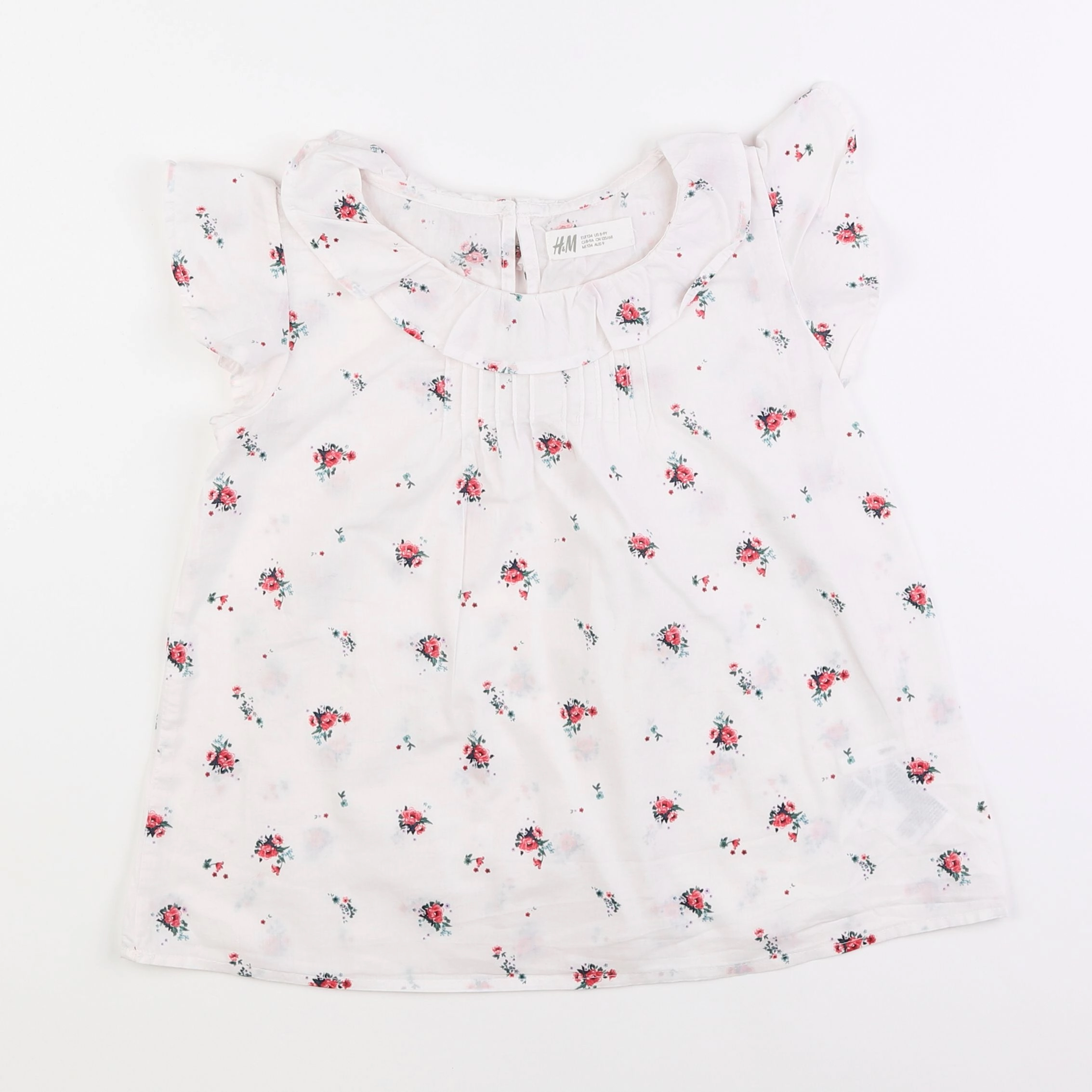 H&M - blouse rose - 6/8 ans