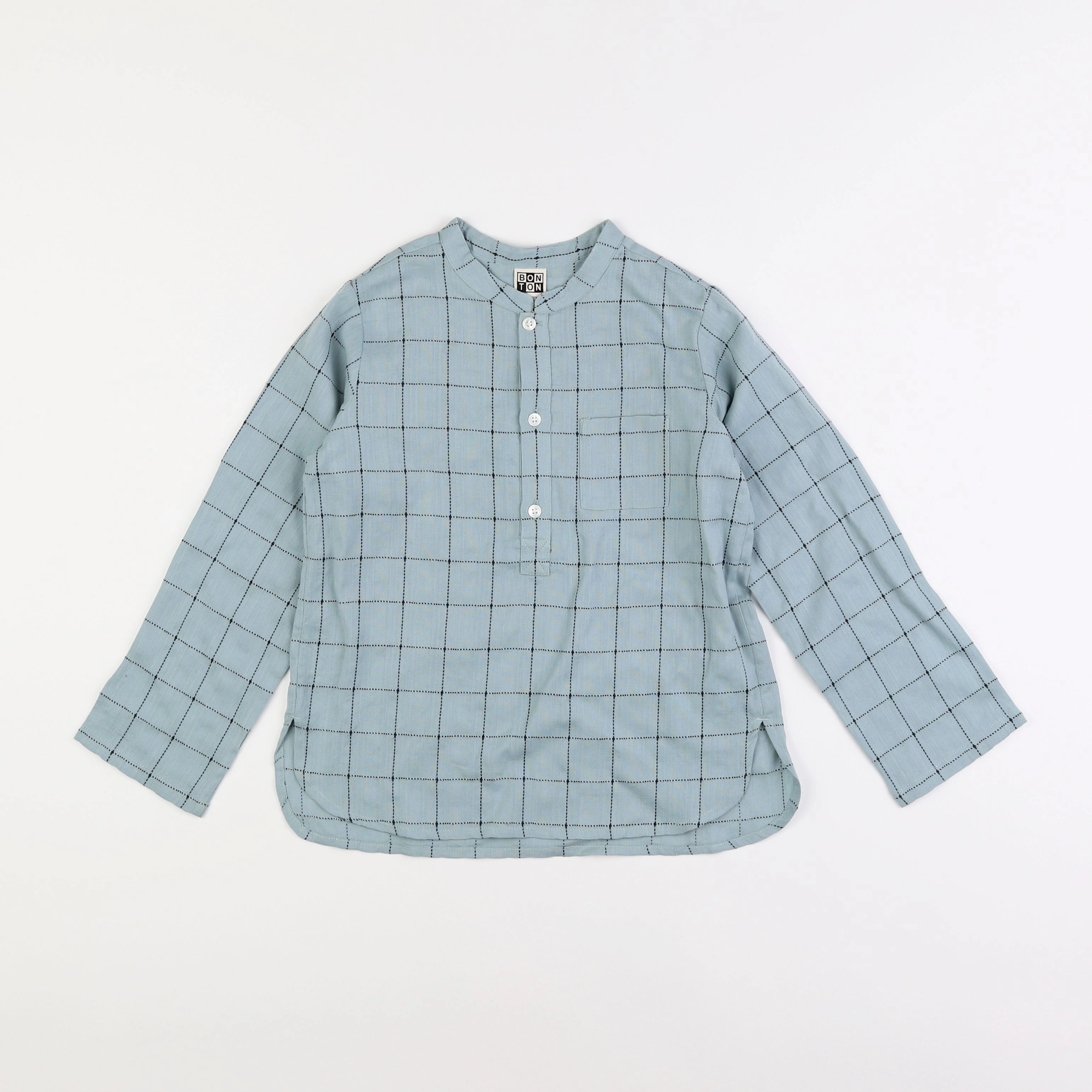 Bonton - chemise bleu - 6 ans