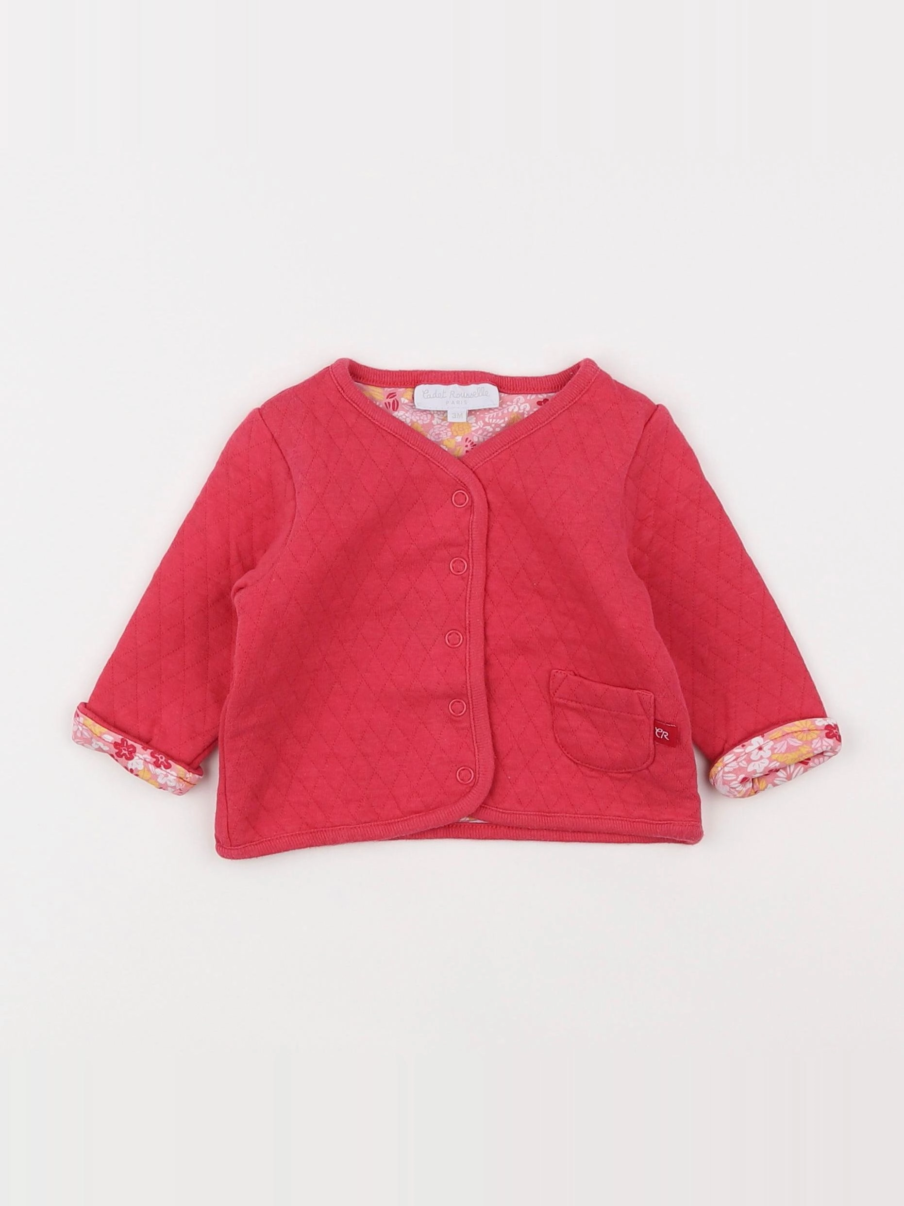 Cadet Rousselle - sweat rose - 3 mois