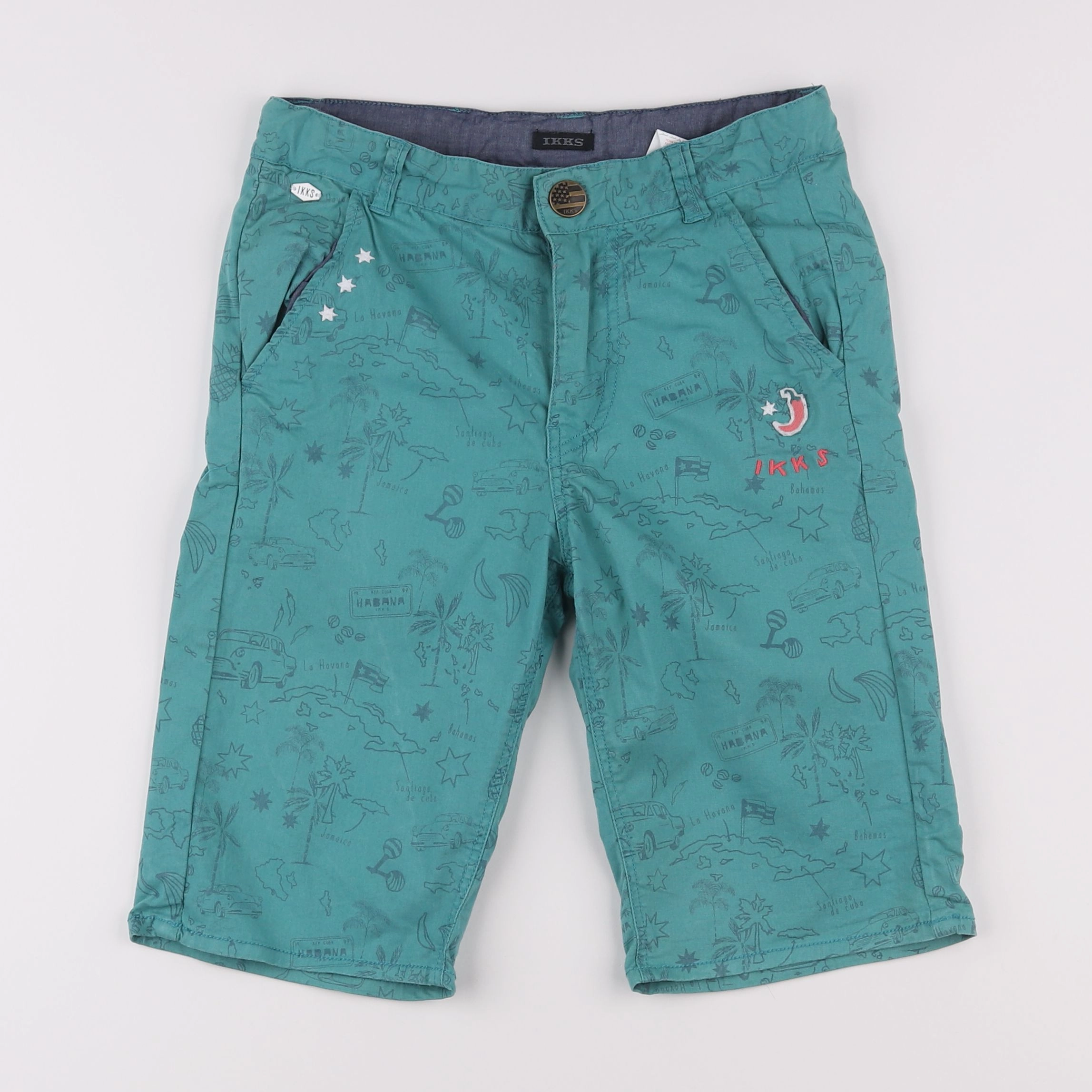 IKKS - short bleu - 10 ans