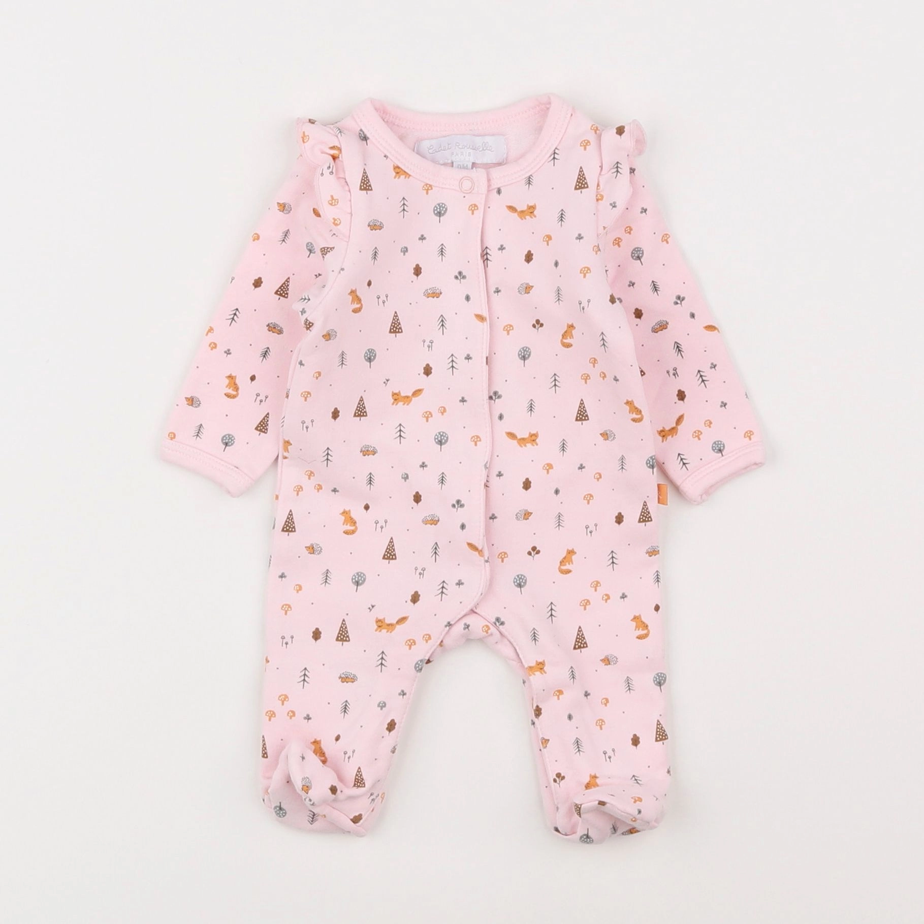 Cadet Rousselle - pyjama coton rose - 0 mois