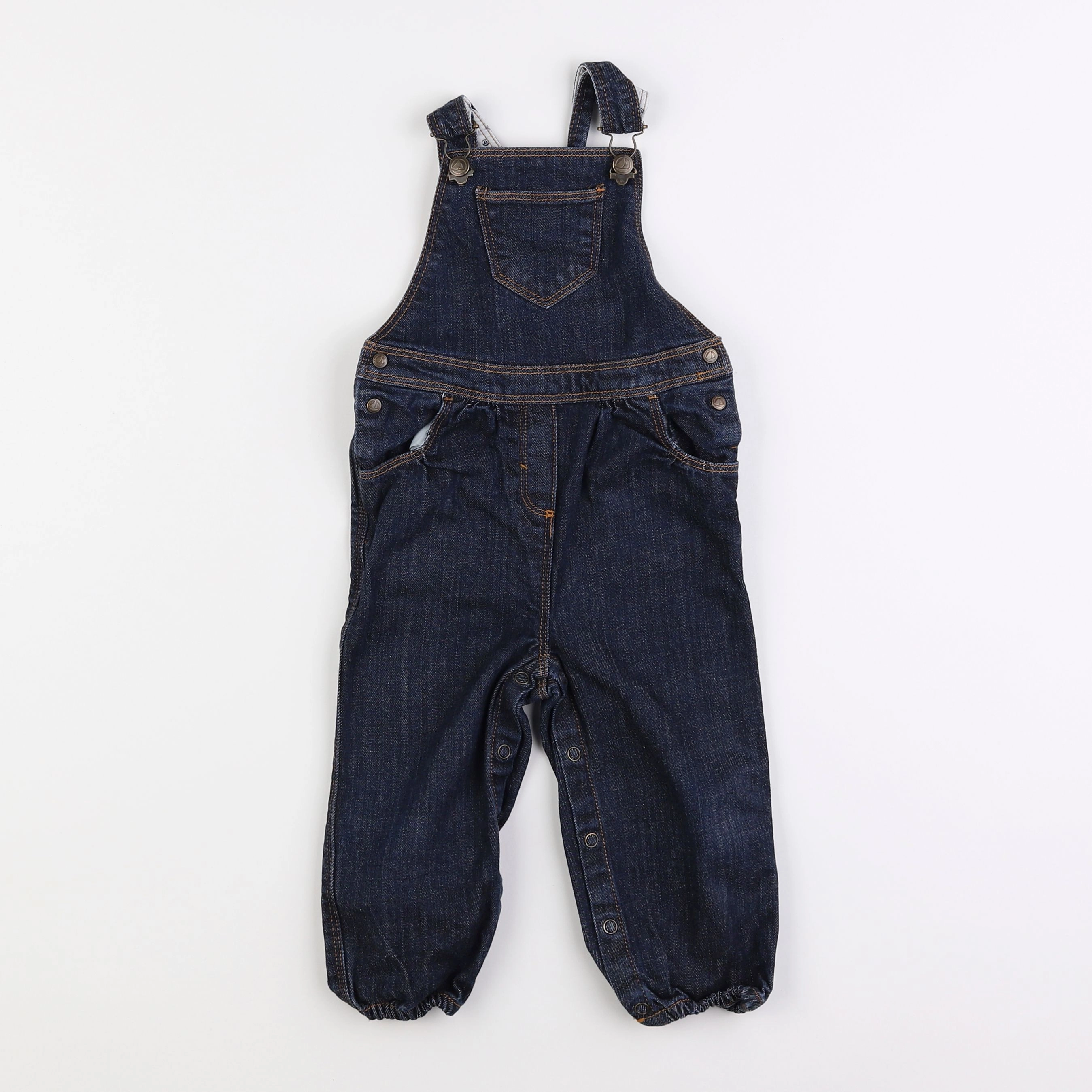 Petit Bateau - salopette bleu - 12 mois