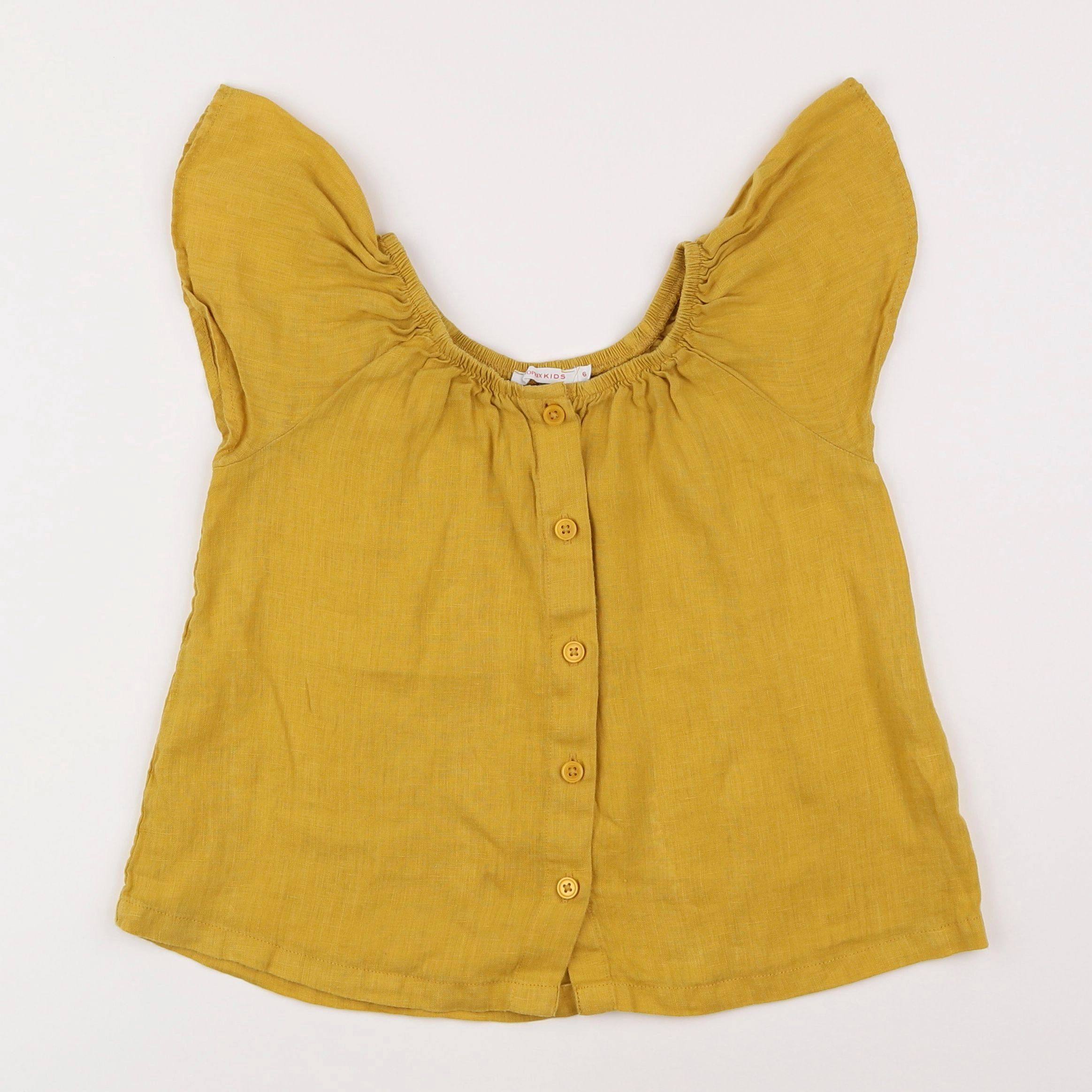 Monoprix - blouse jaune - 6 ans