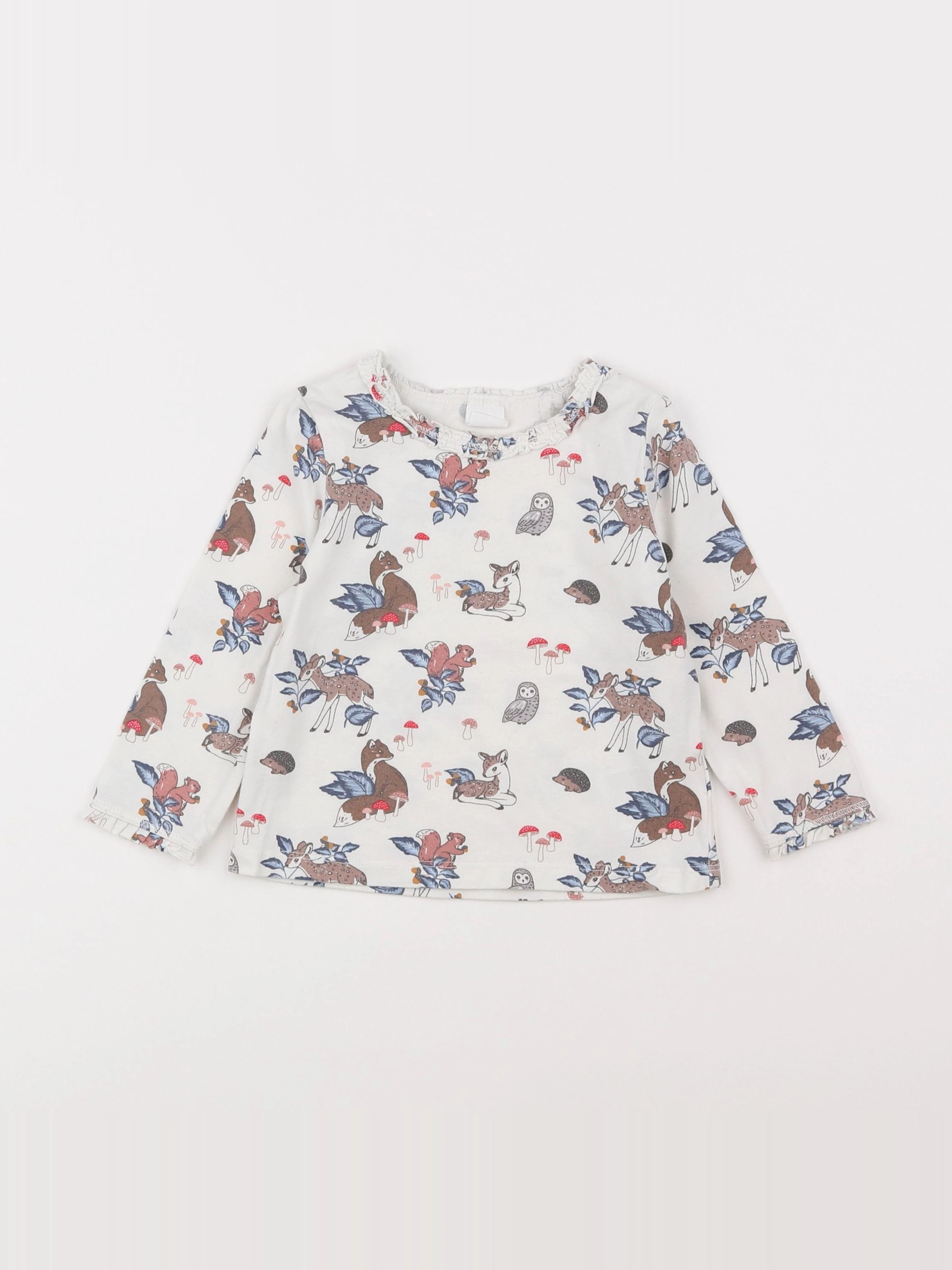 H&M - tee-shirt beige - 9/12 mois