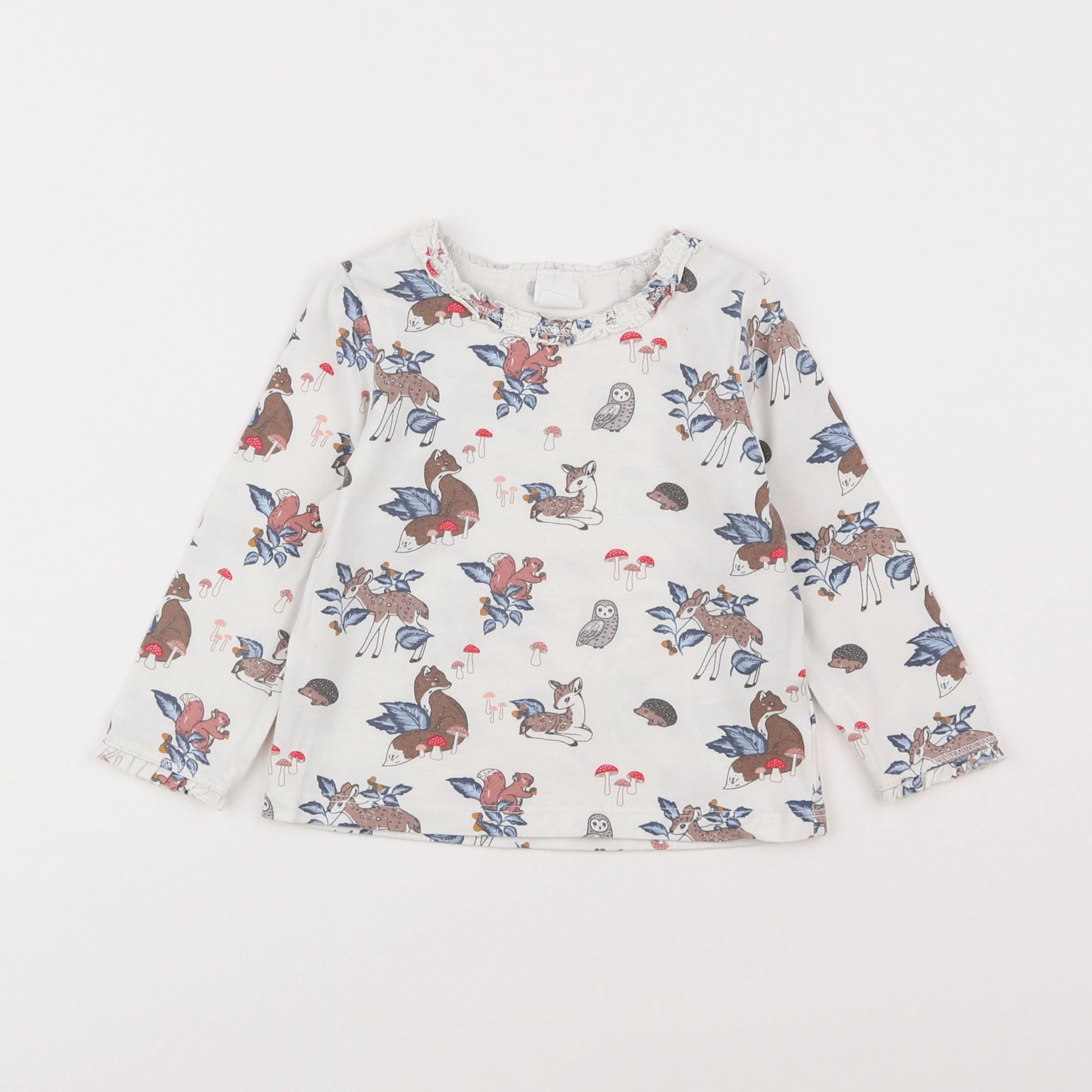 H&M - tee-shirt beige - 9/12 mois