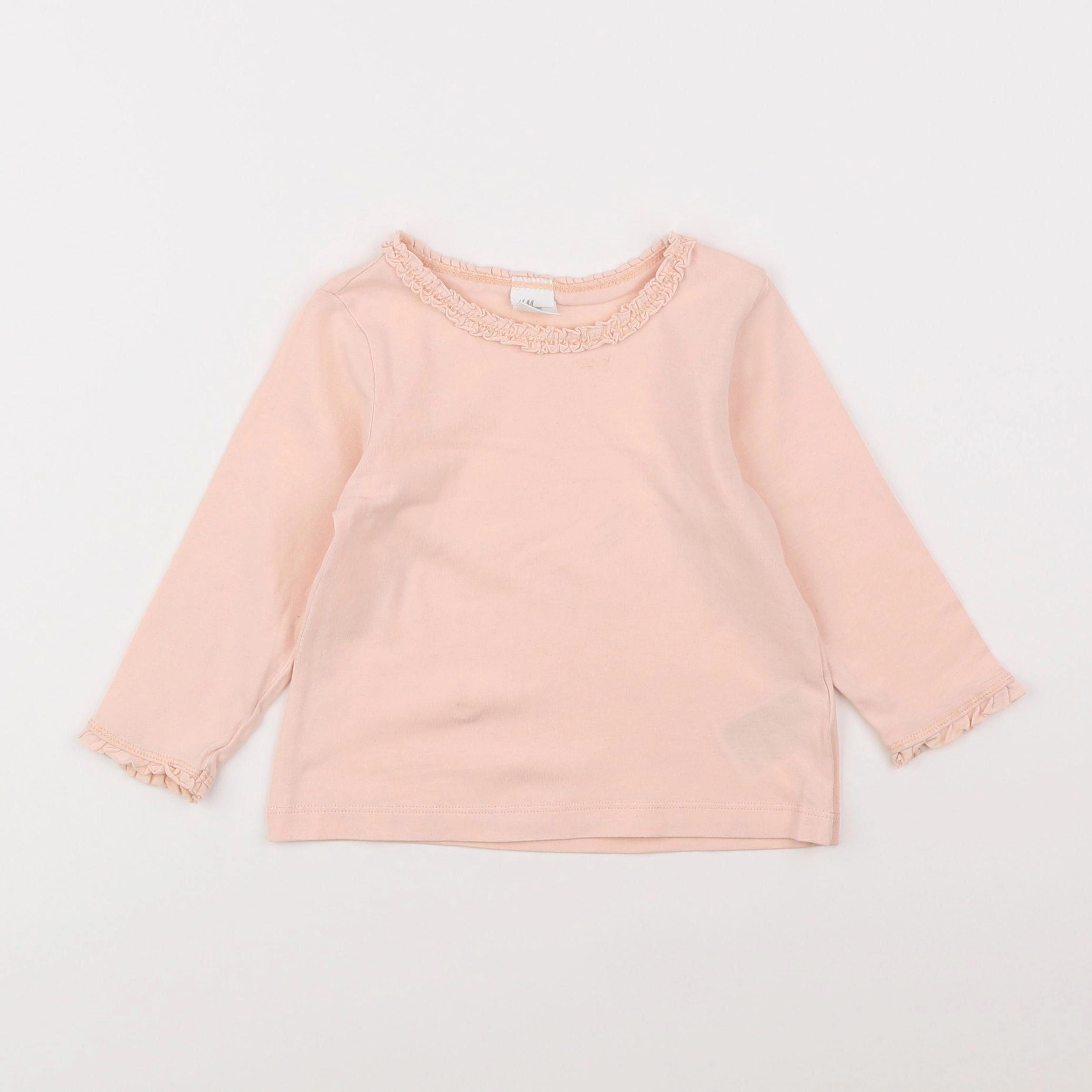 H&M - tee-shirt rose - 9/12 mois