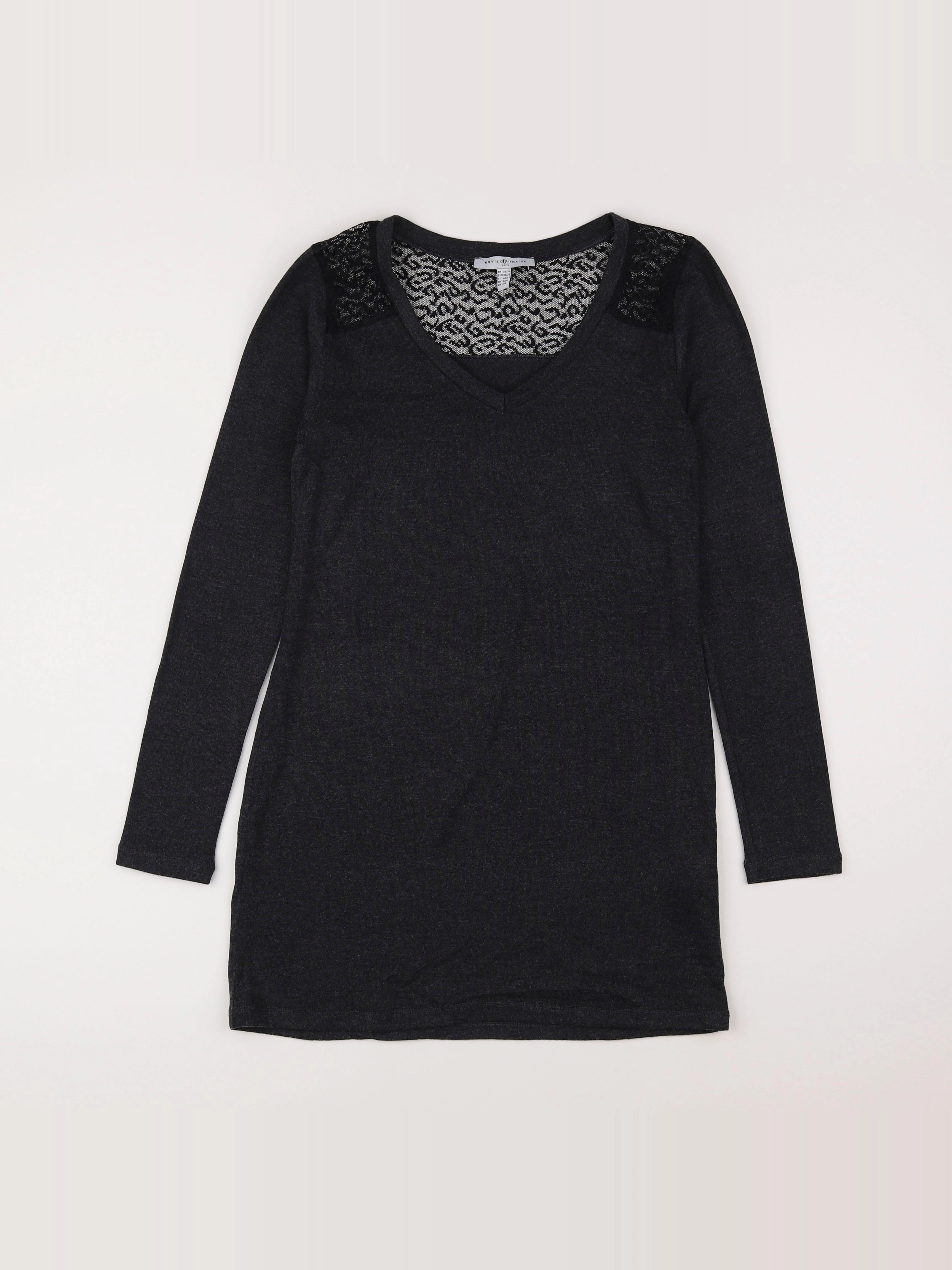 Envie de fraise - tee-shirt grossesse gris - 34 à 36
