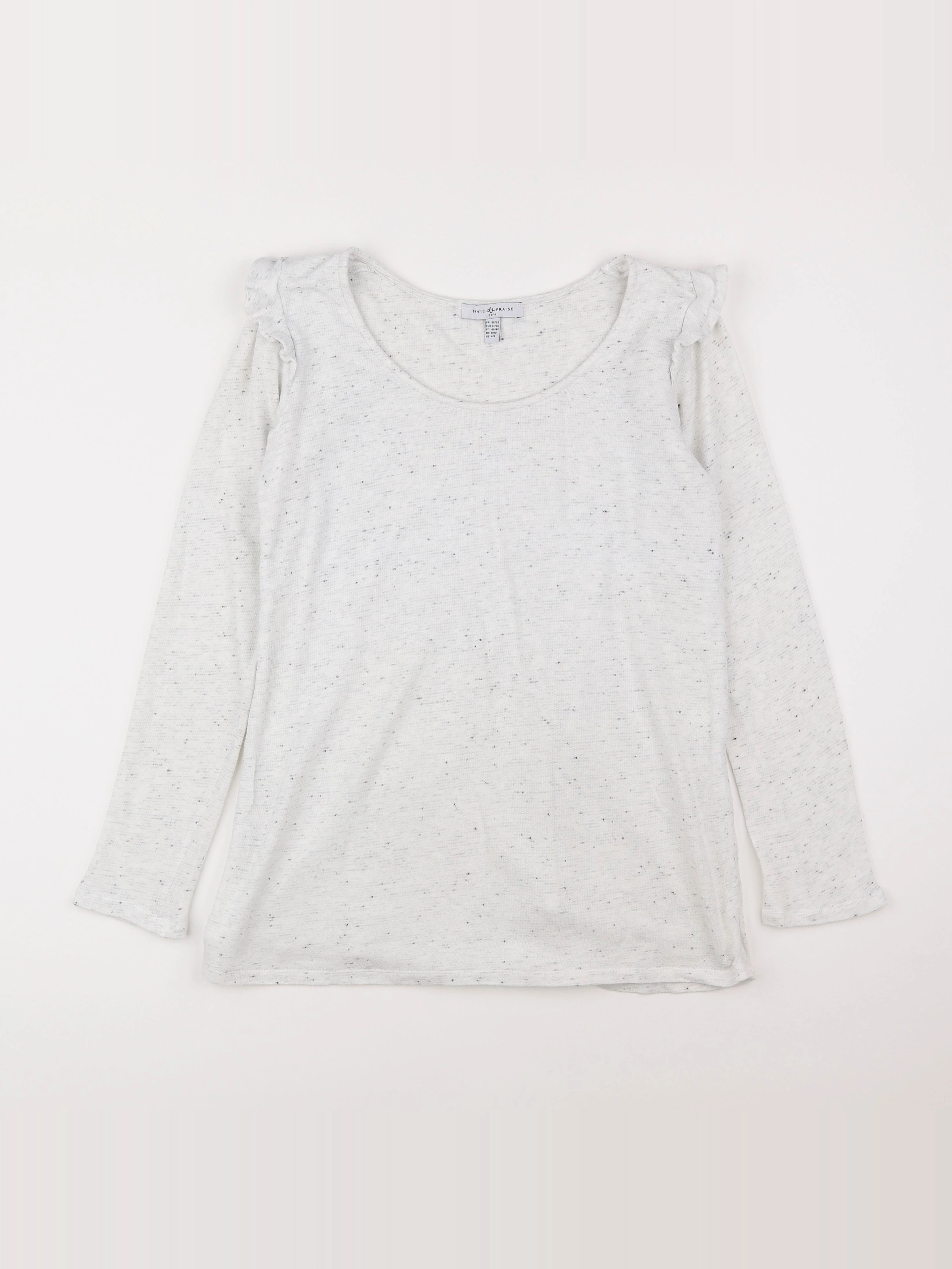 Envie de fraise - tee-shirt grossesse blanc, gris - 36 à 38