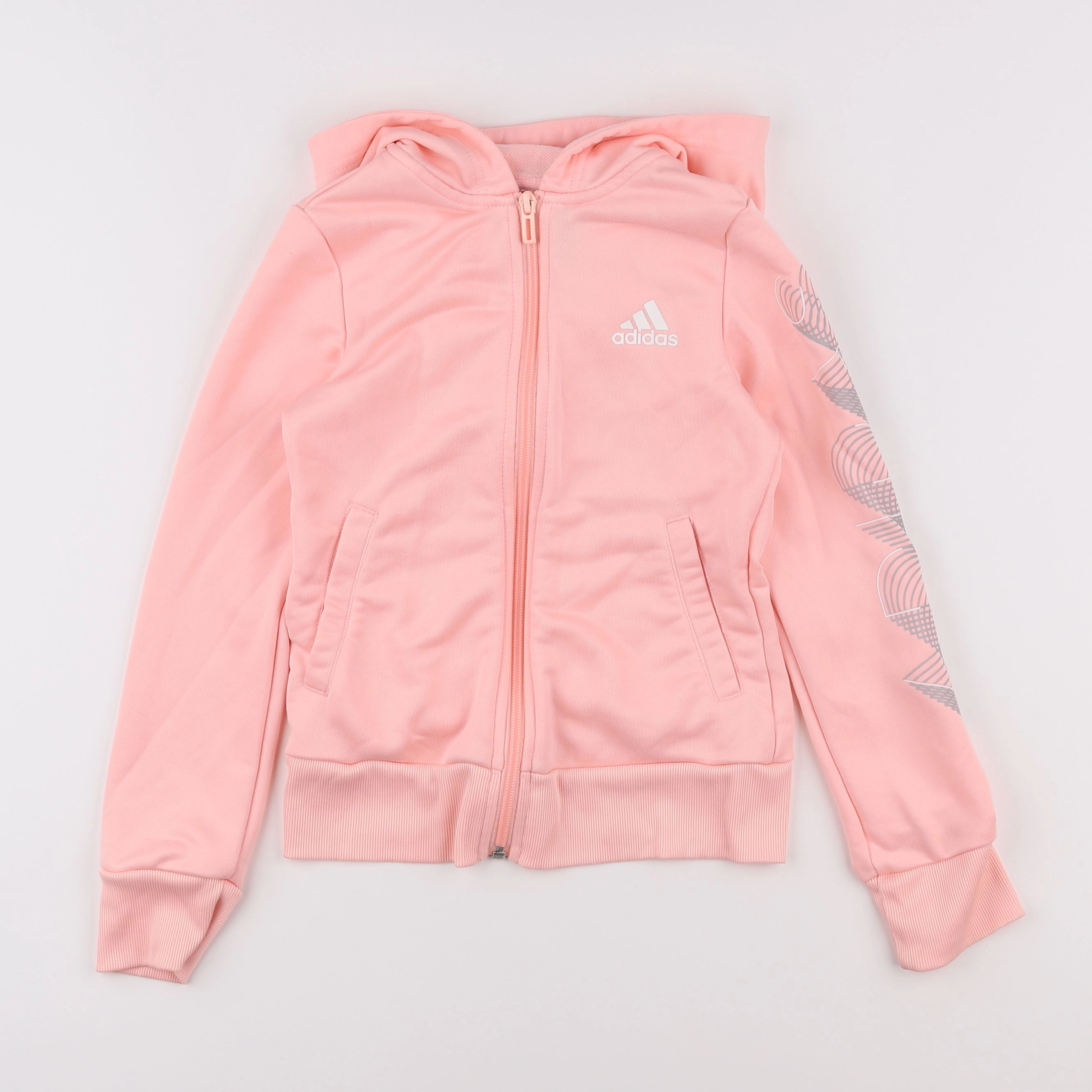 Adidas - sweat orange - 8/9 ans