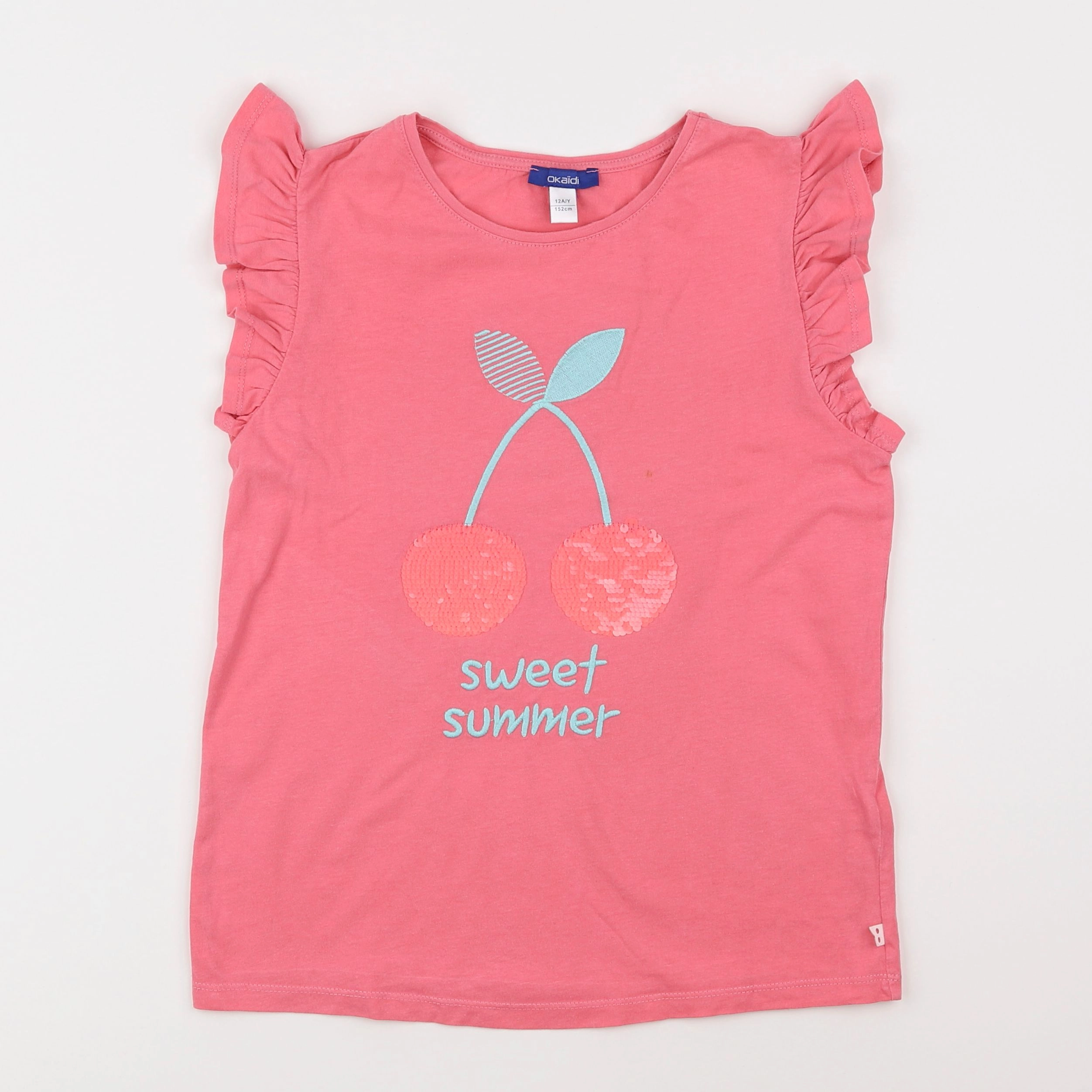 Okaidi - tee-shirt rose - 12 ans