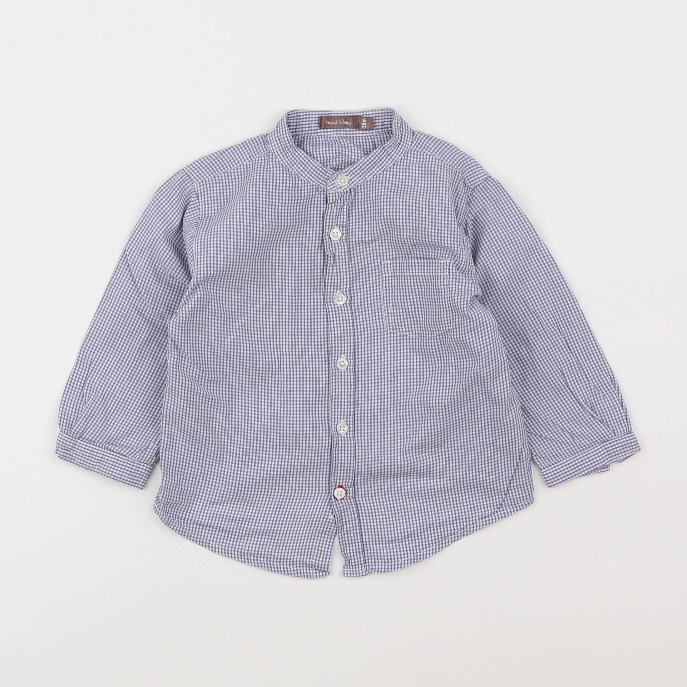 Boutchou - chemise bleu, blanc - 18 mois