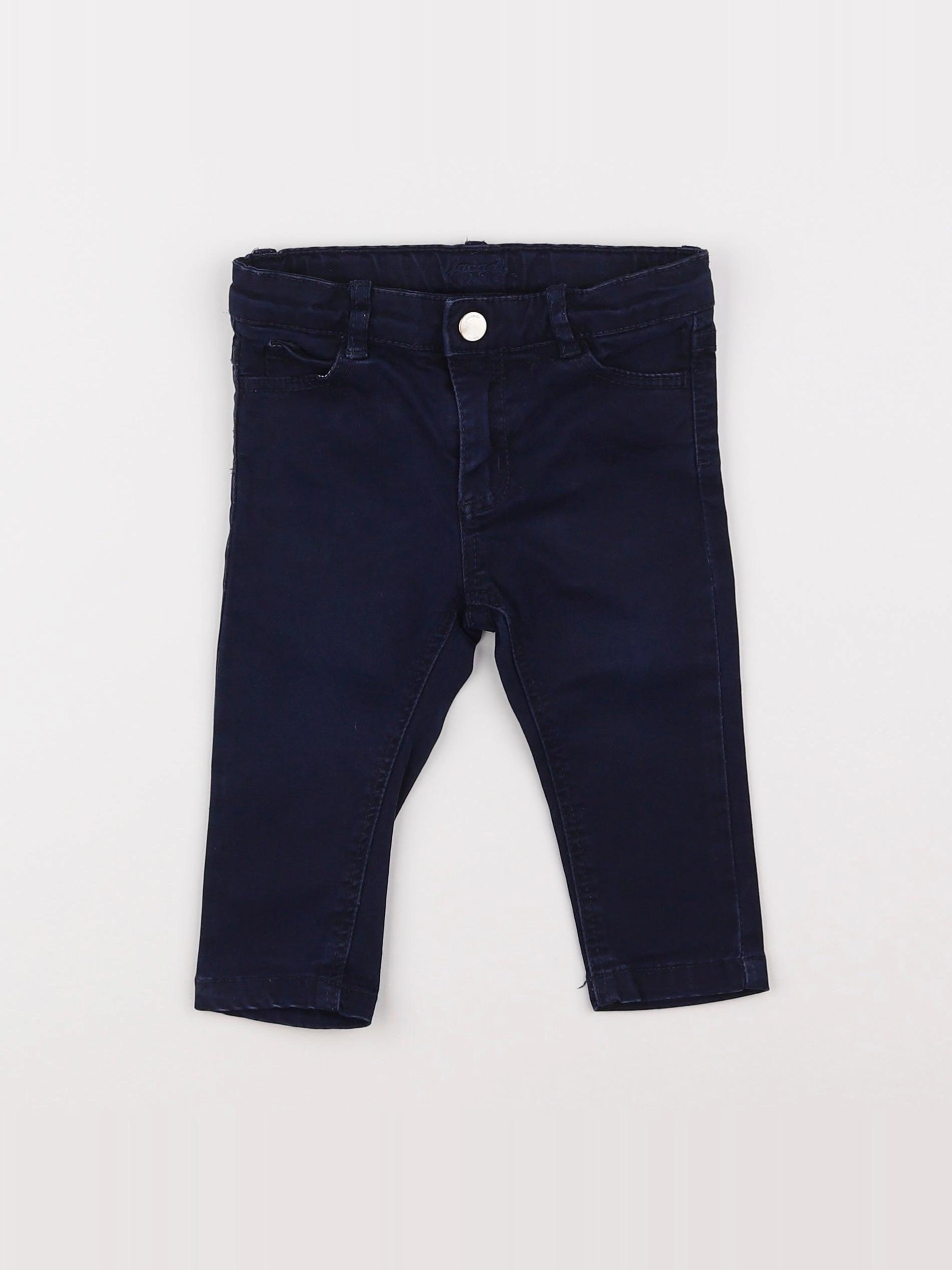 Jacadi - pantalon bleu - 12 mois