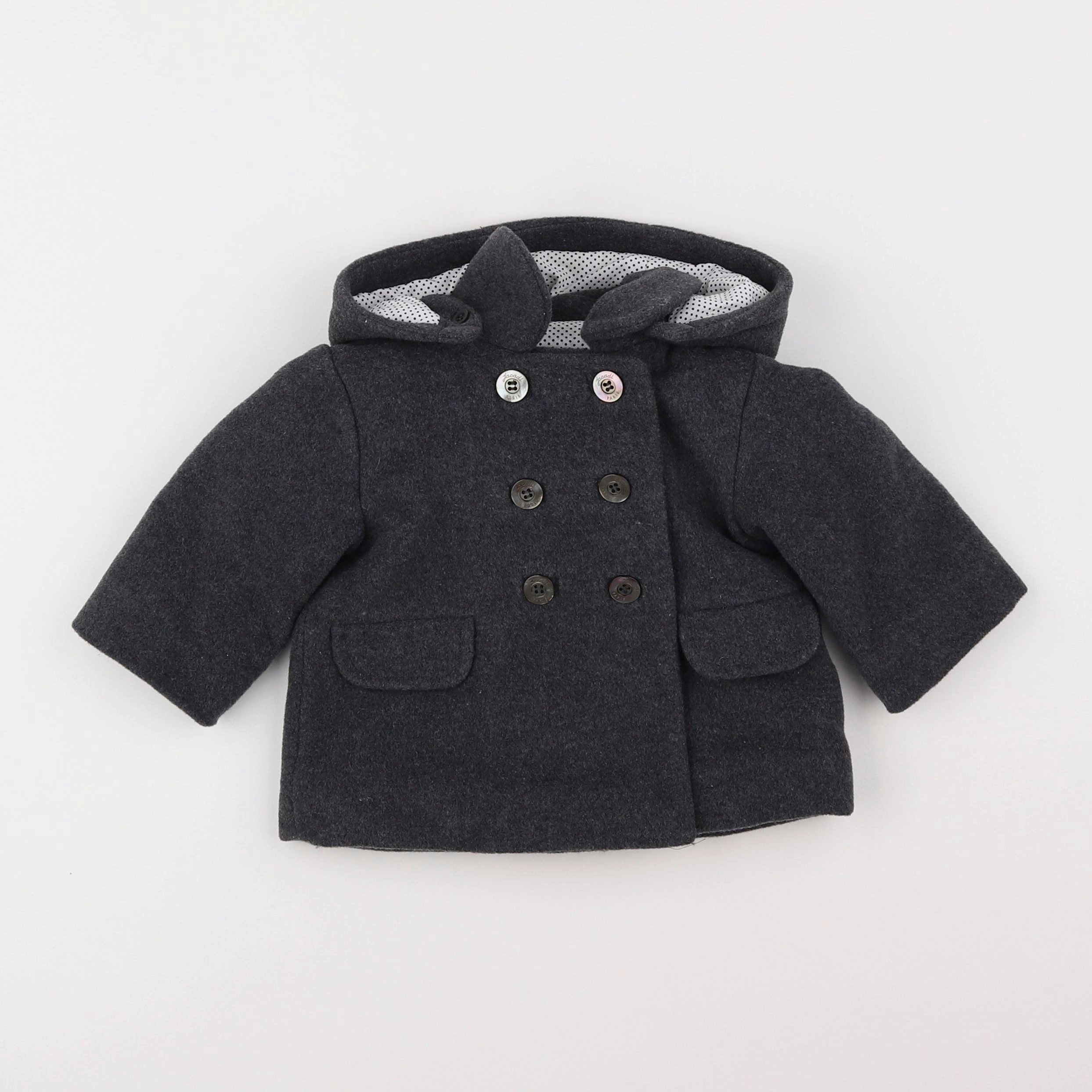 Jacadi - manteau gris - 6 mois