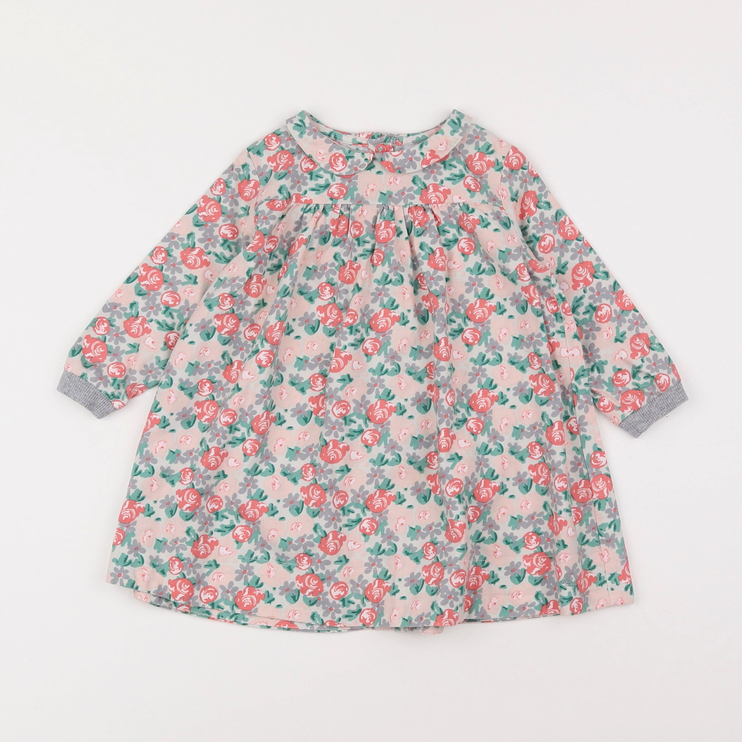 Petit Bateau - robe multicolore - 18 mois