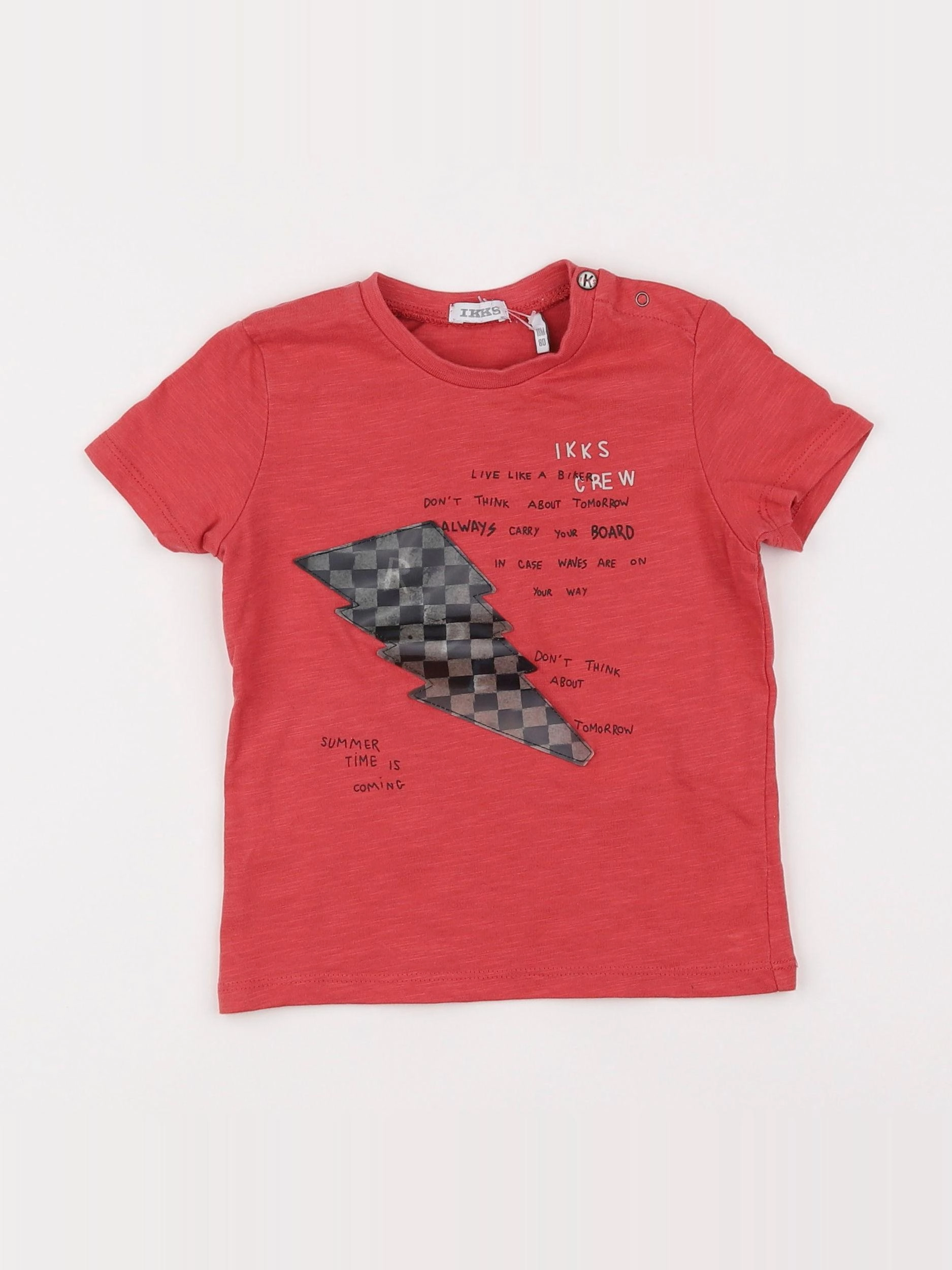 IKKS - tee-shirt rouge - 18 mois