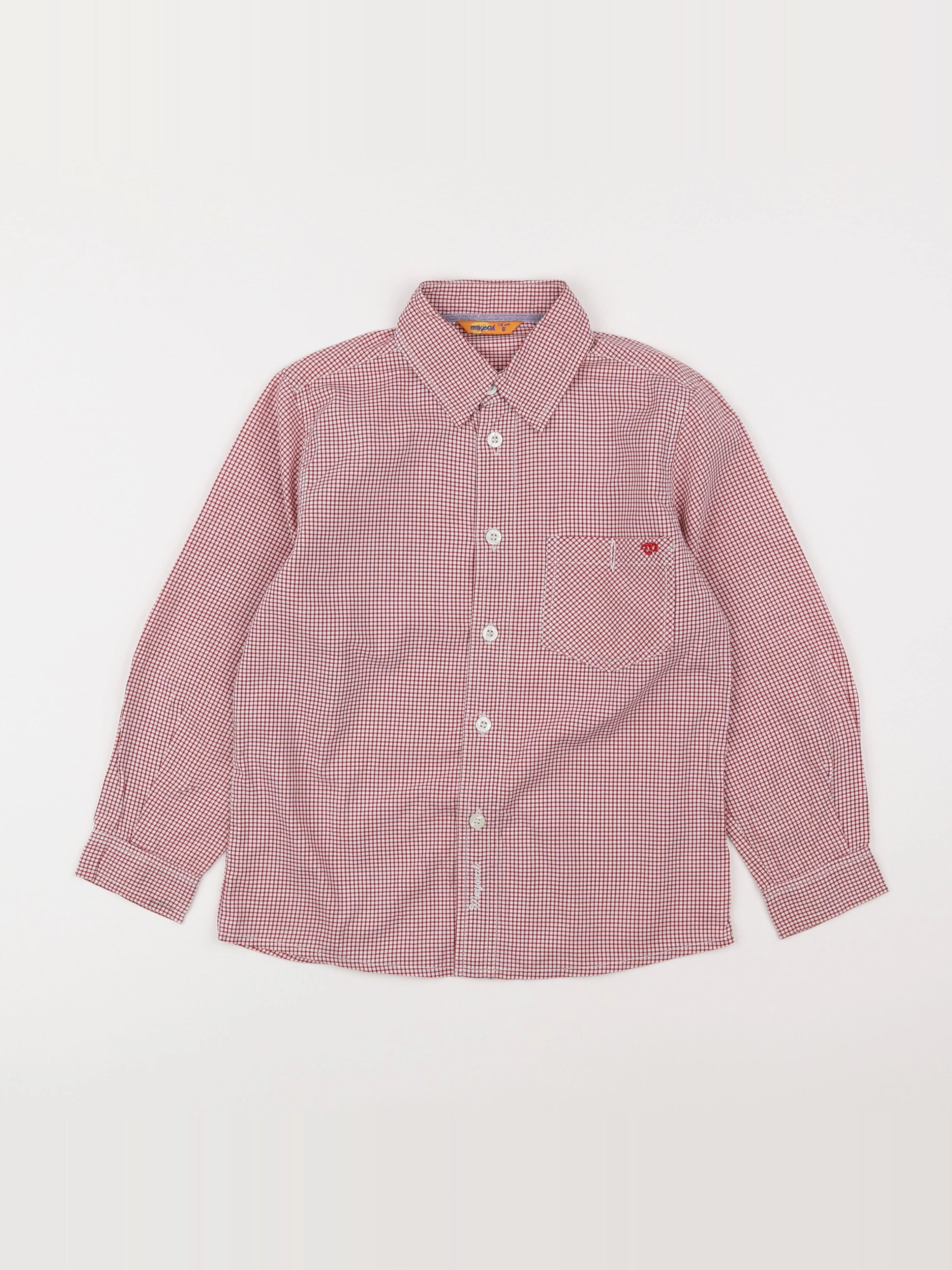 Mayoral - chemise rouge - 6 ans