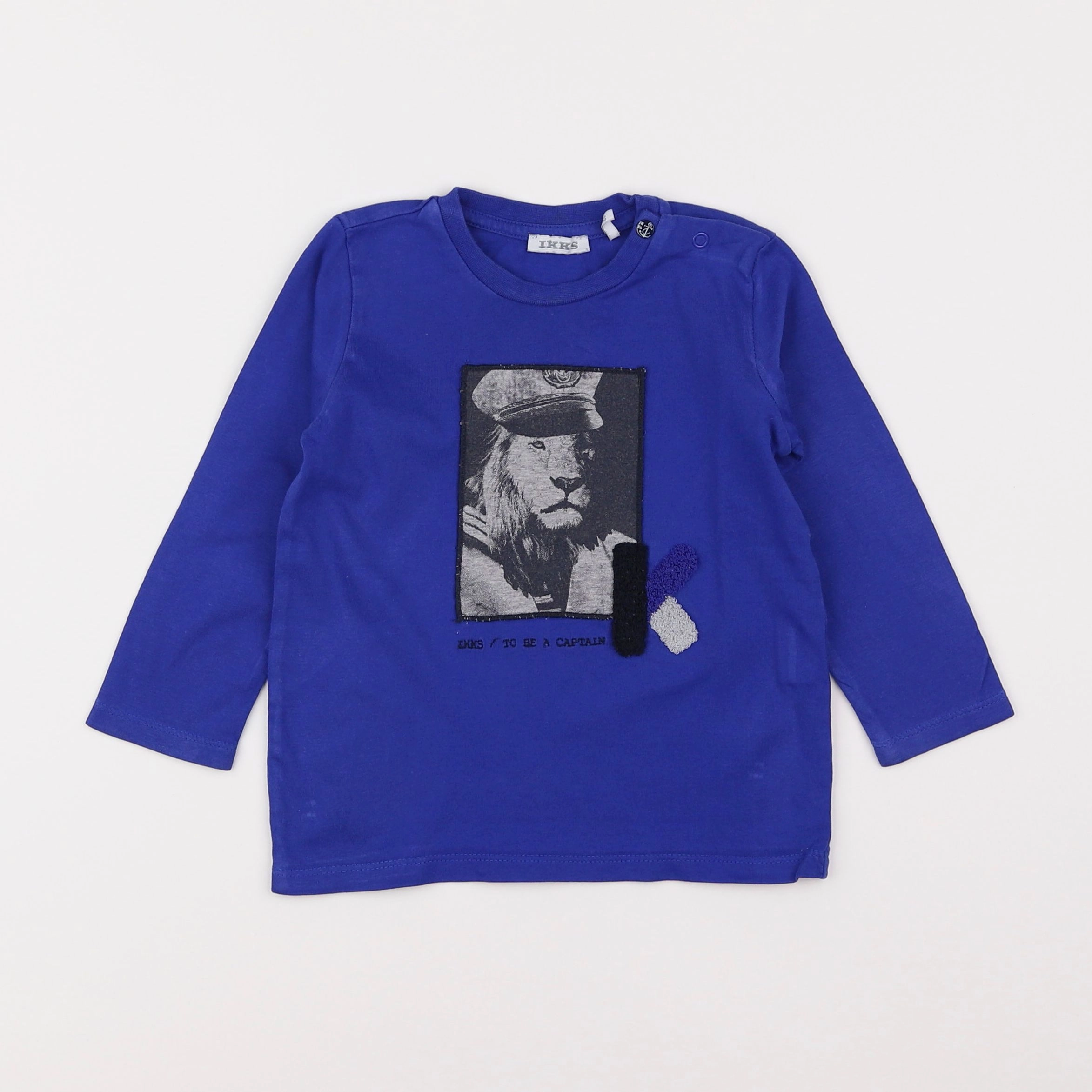 IKKS - tee-shirt bleu - 18 mois